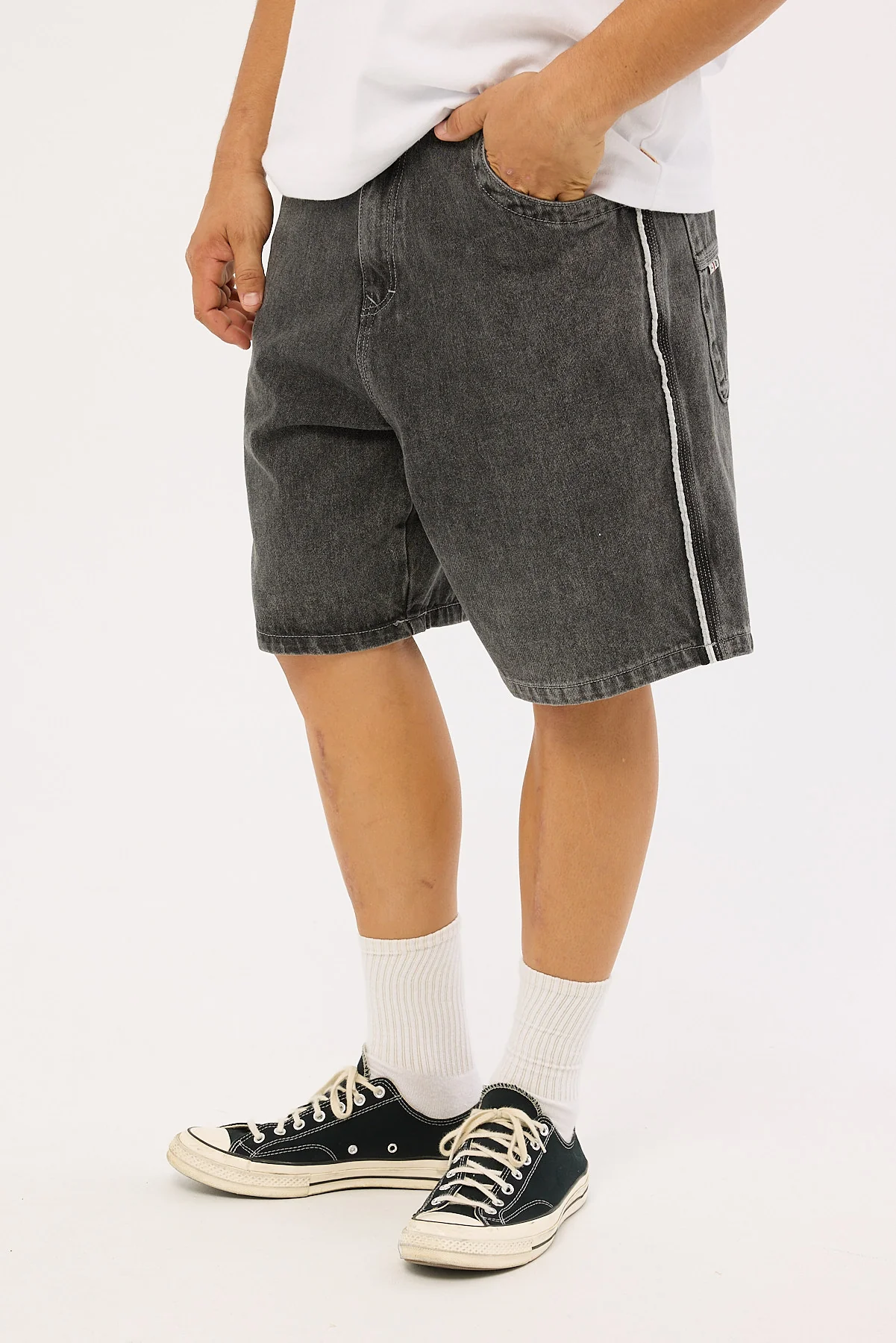 Rusty Flip Daddy 2.0 Jort Stone Black - Image 6
