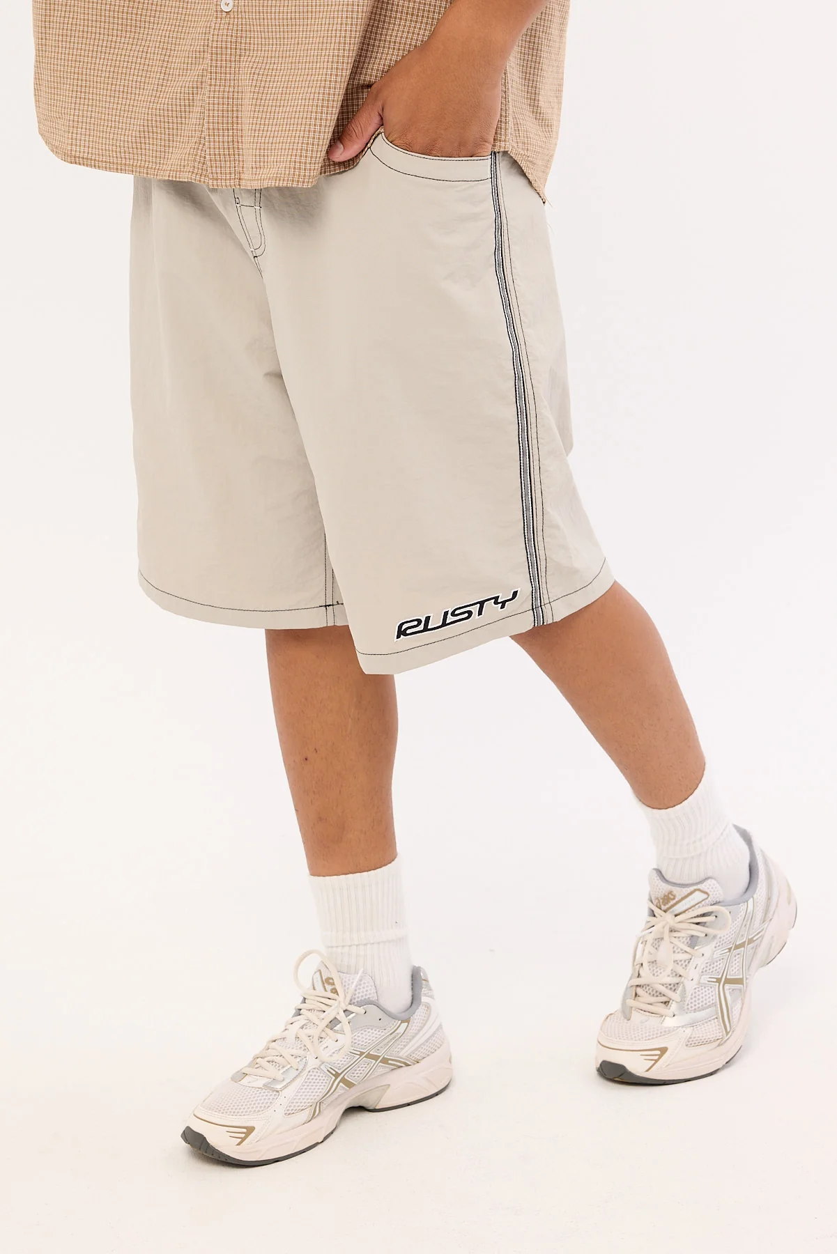 Rusty Flip Daddy Boardshort Stone Grey - Image 3