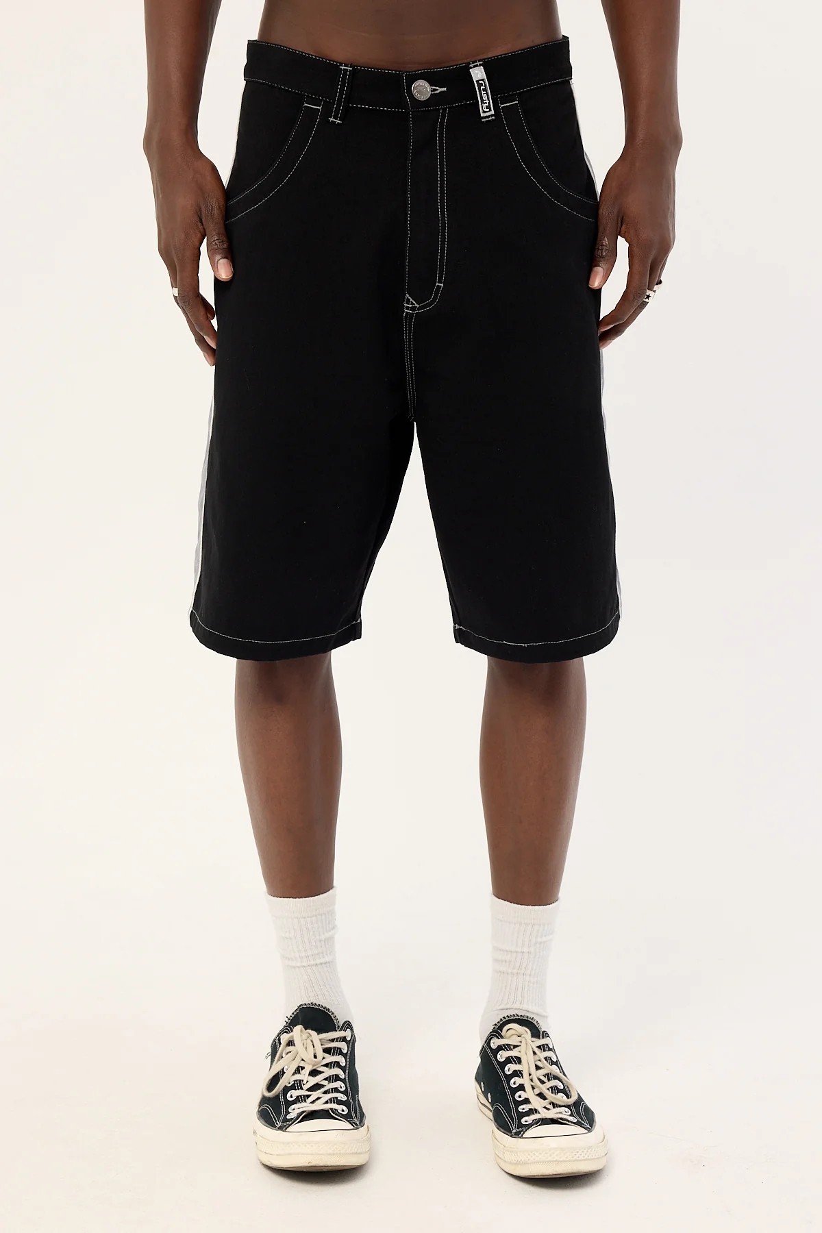 Rusty Flip Lines Baggy Short Black - Image 7