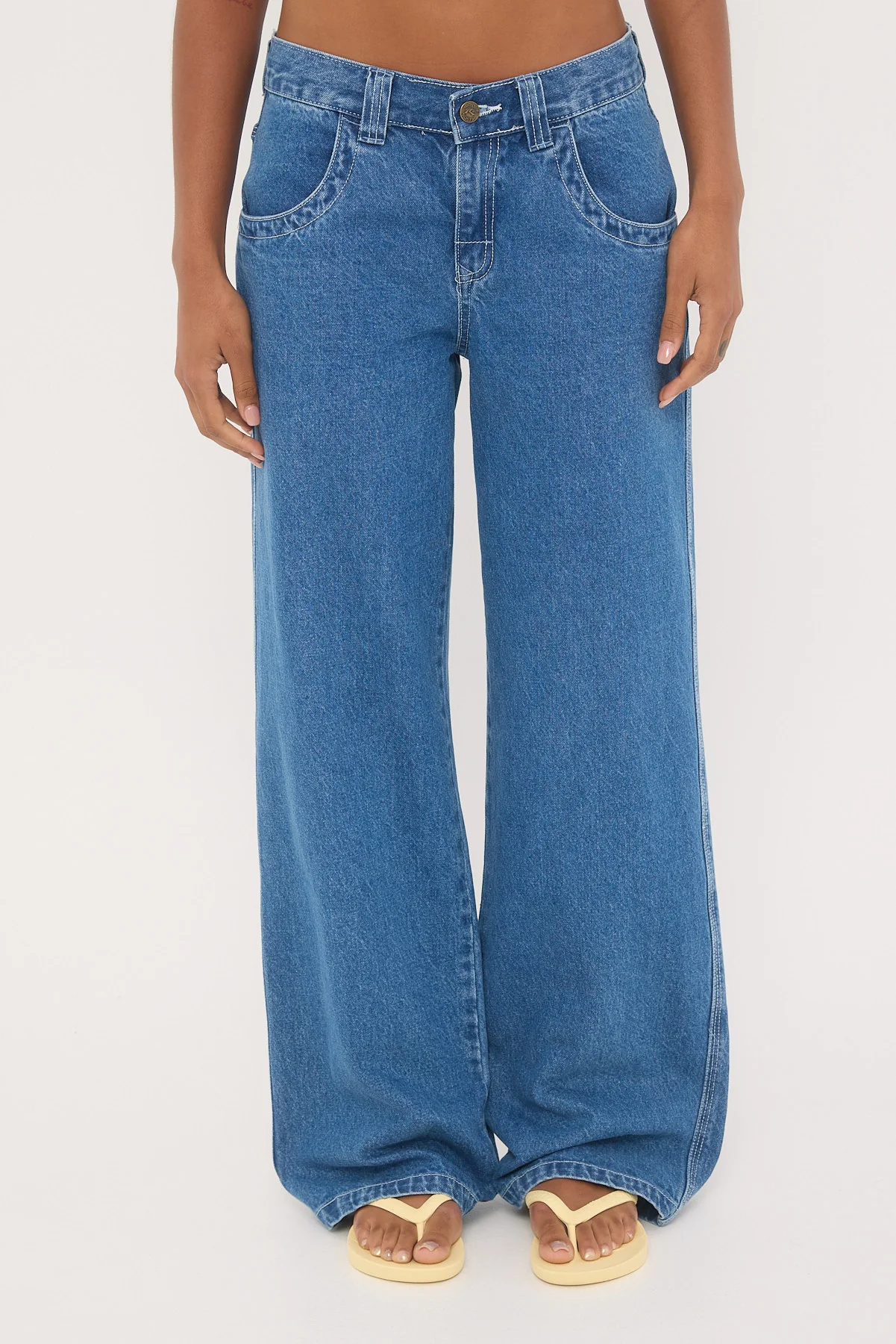 Rusty Flip Mommy Low Rise Tapeless Jean Authentic Blue - Image 7