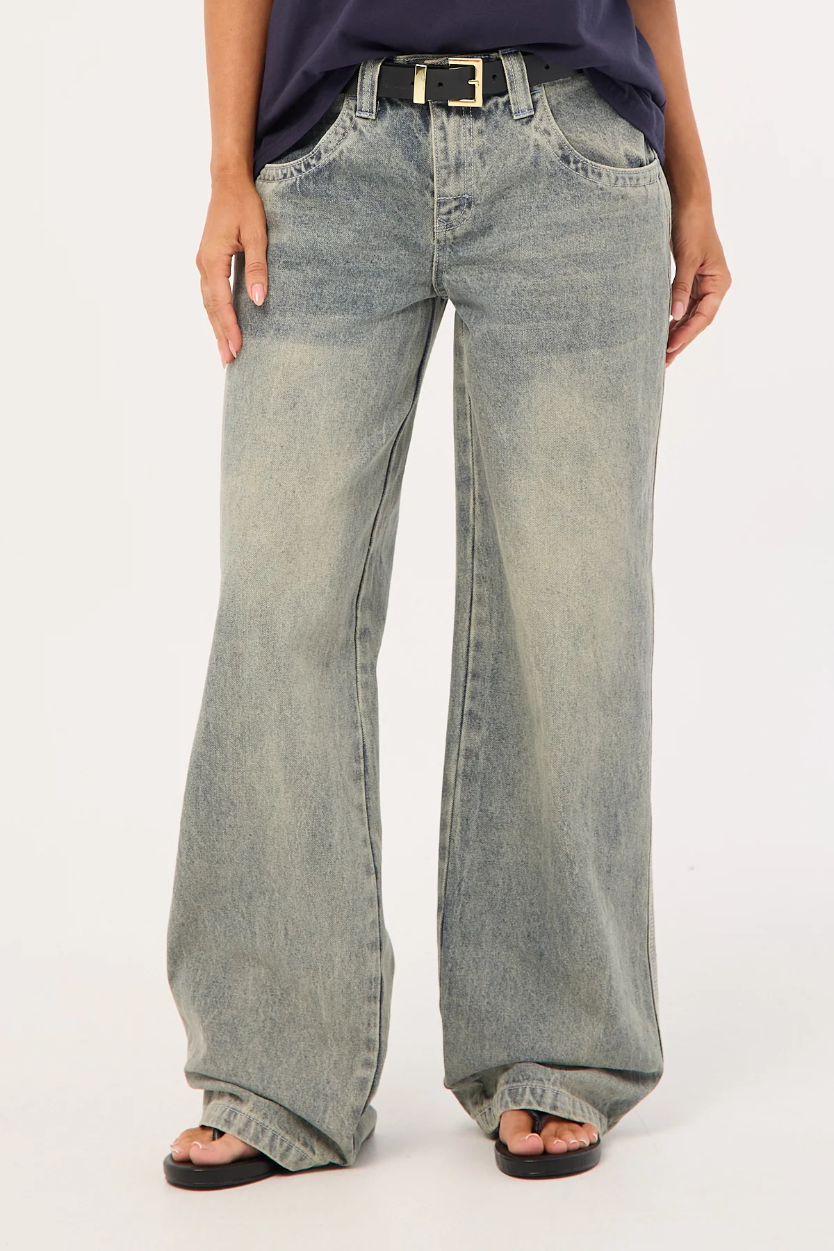 Rusty Flip Mommy Low Rise Tapeless Jean Dirty Dawg - Image 2