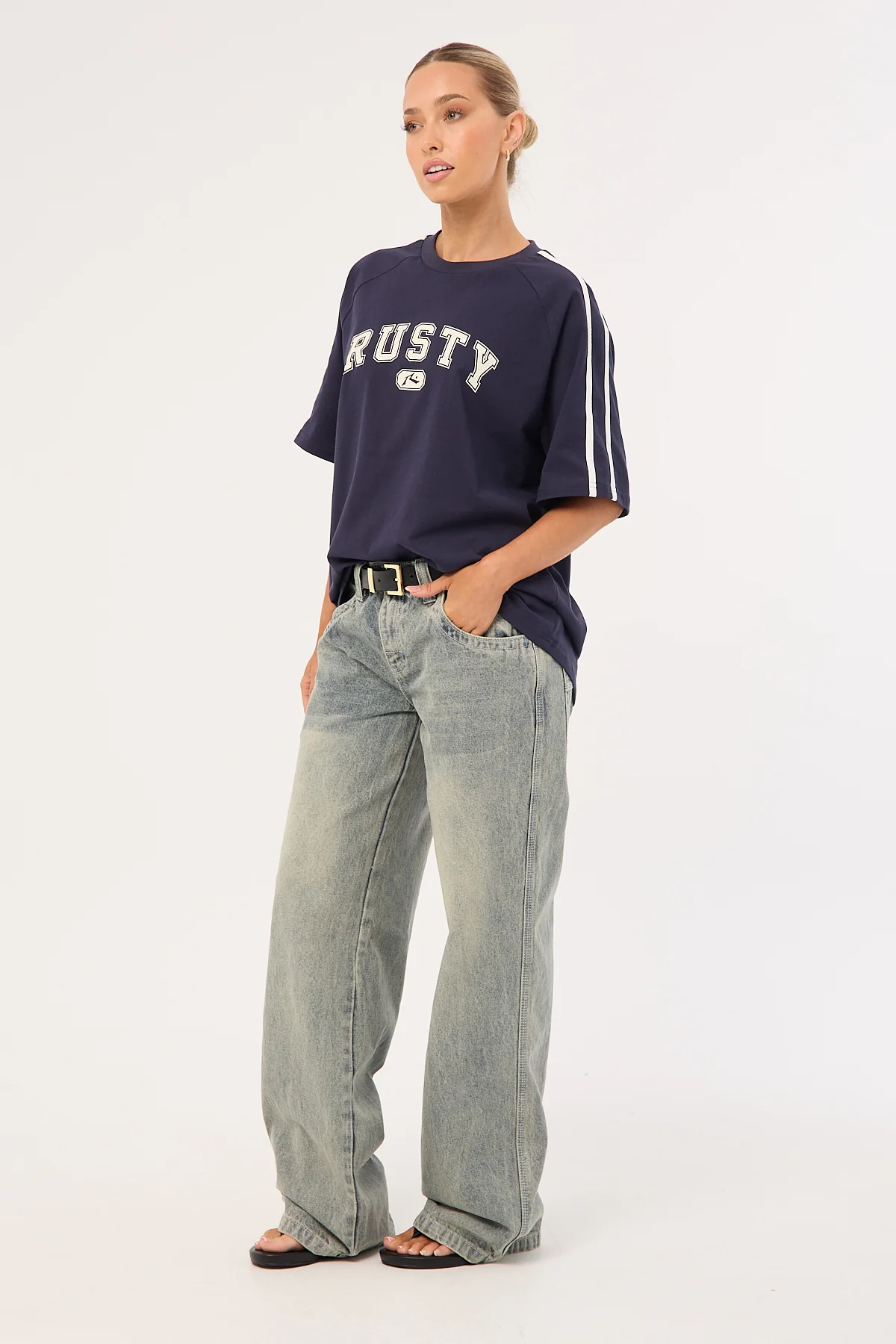 Rusty Flip Mommy Low Rise Tapeless Jean Dirty Dawg - Image 3