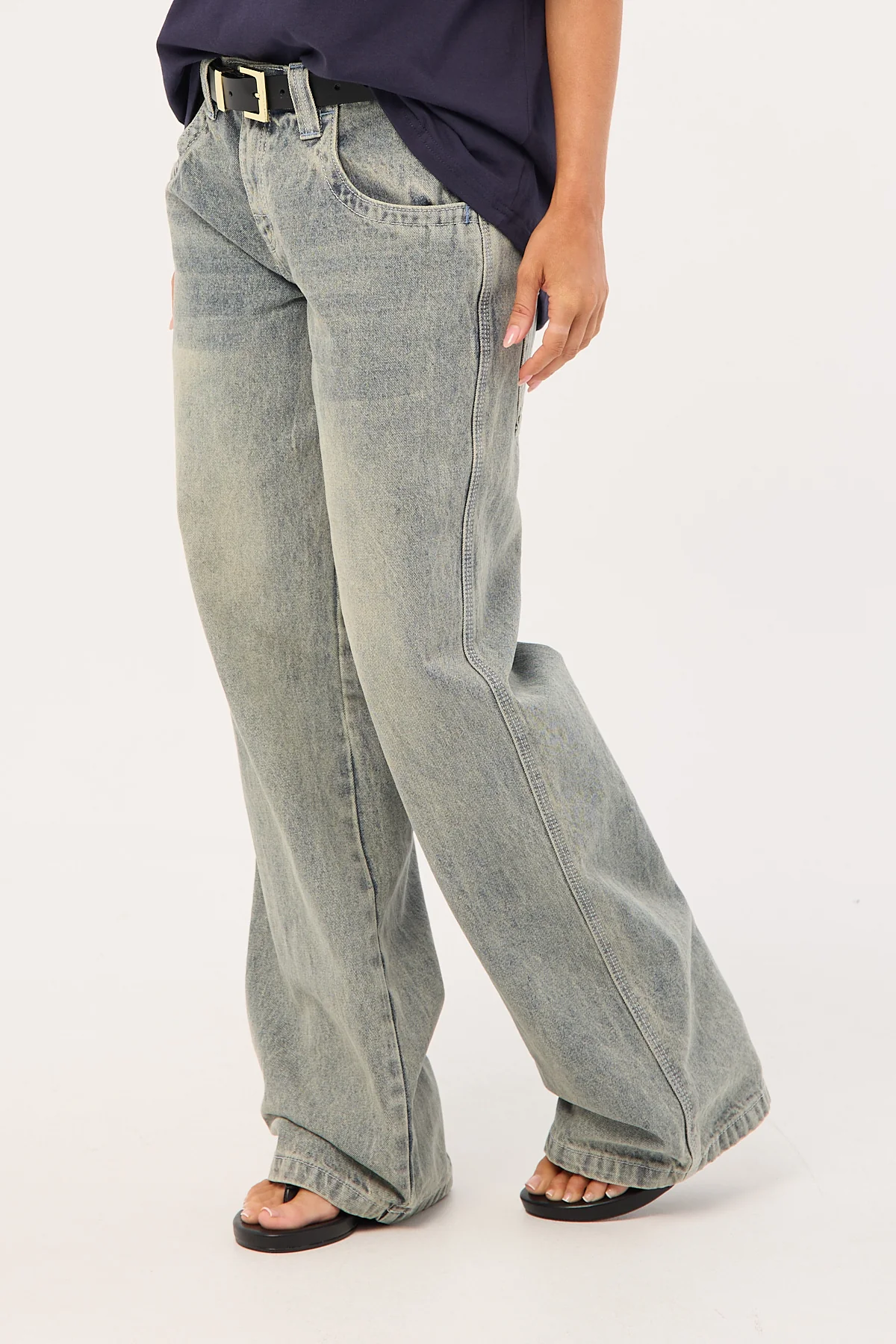 Rusty Flip Mommy Low Rise Tapeless Jean Dirty Dawg - Image 4