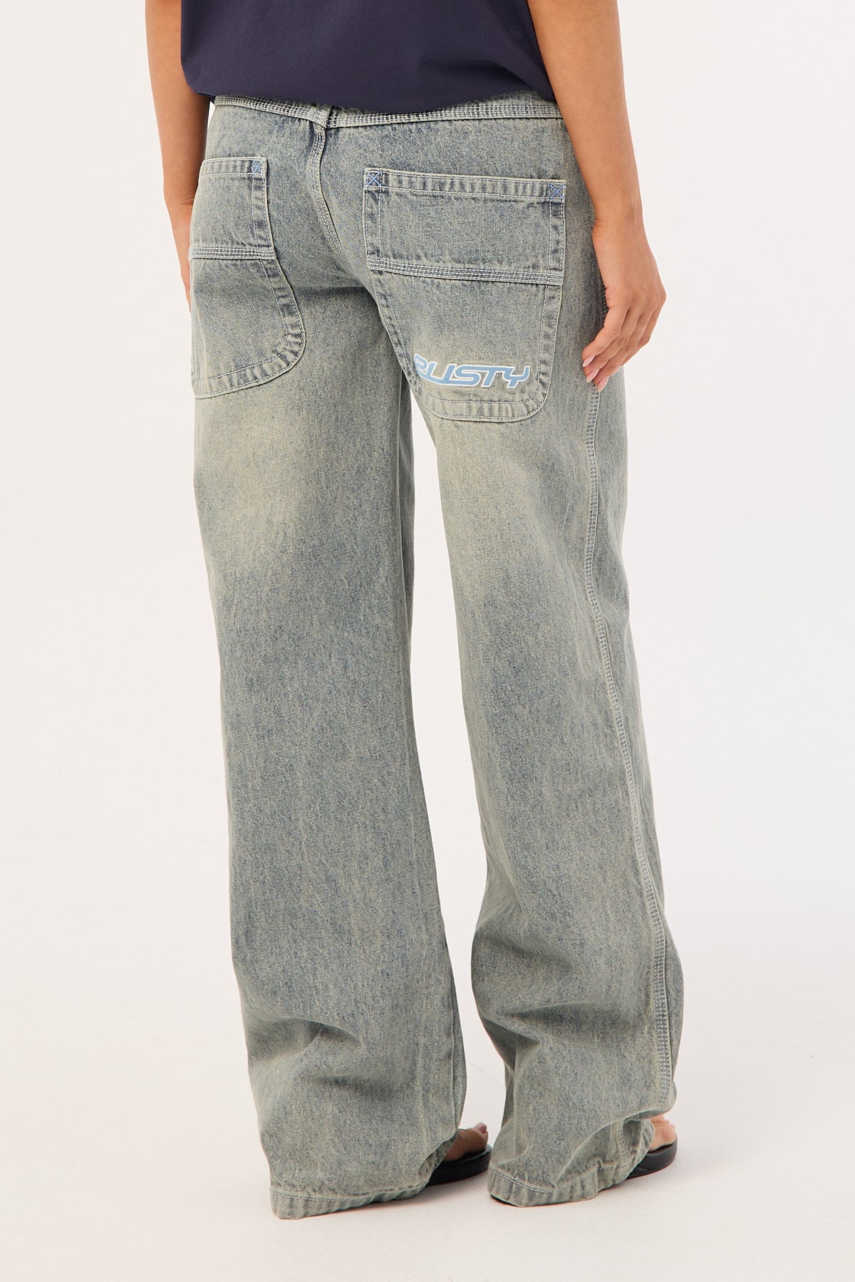 Rusty Flip Mommy Low Rise Tapeless Jean Dirty Dawg - Image 6