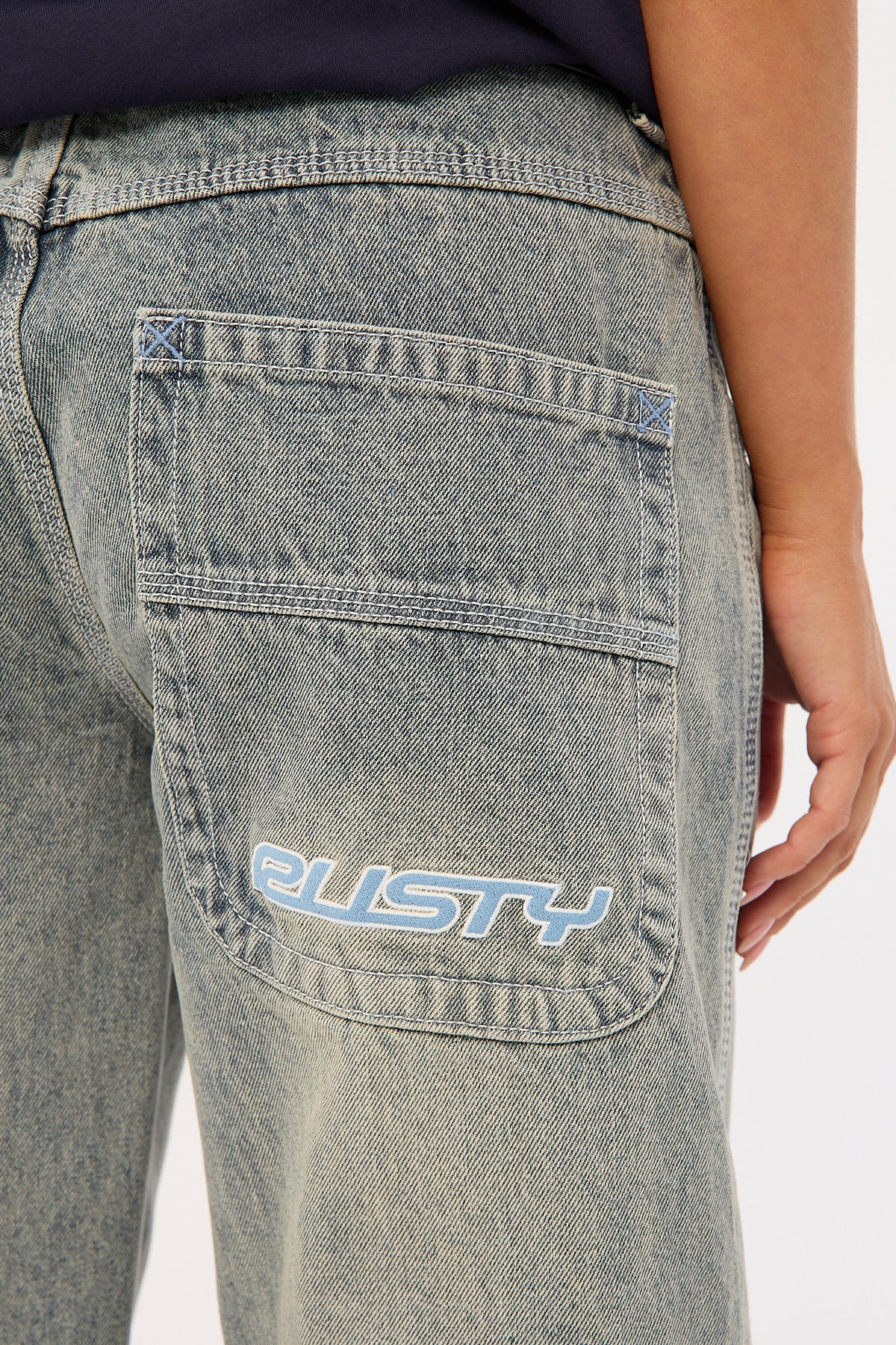 Rusty Flip Mommy Low Rise Tapeless Jean Dirty Dawg - Image 7