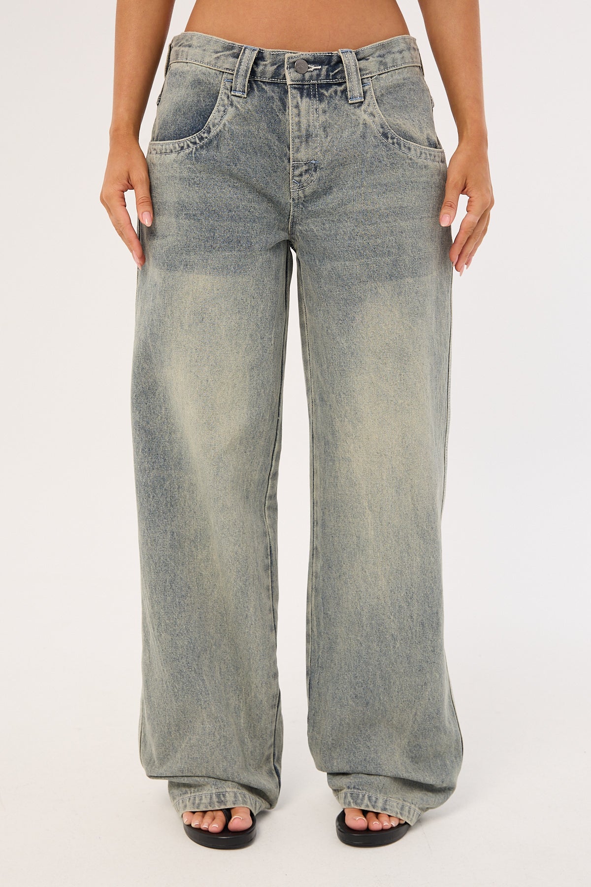 Rusty Flip Mommy Low Rise Tapeless Jean Dirty Dawg - Image 8