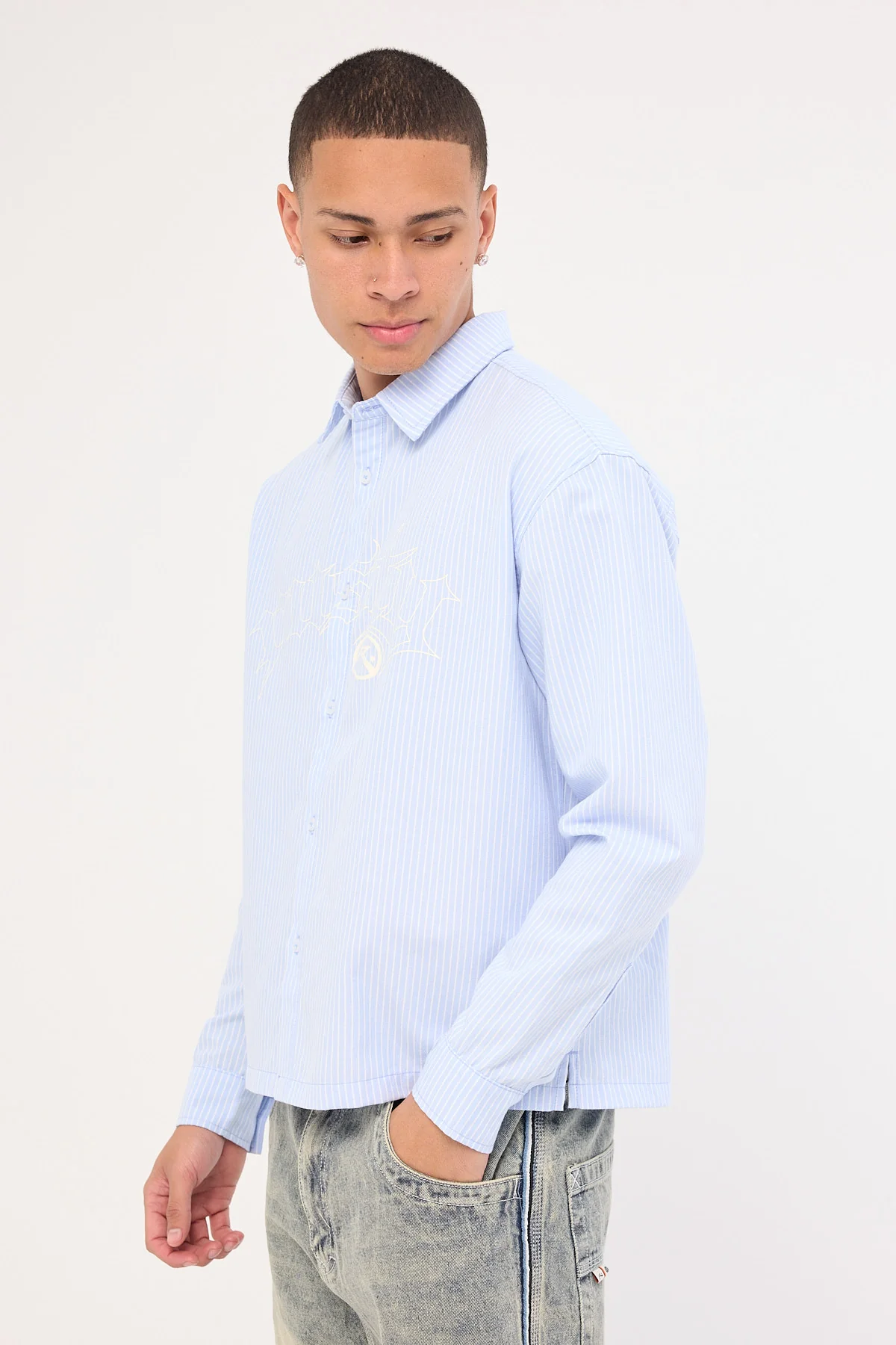 Rusty Freaker Long Sleeve Shirt Sky Blue - Image 3