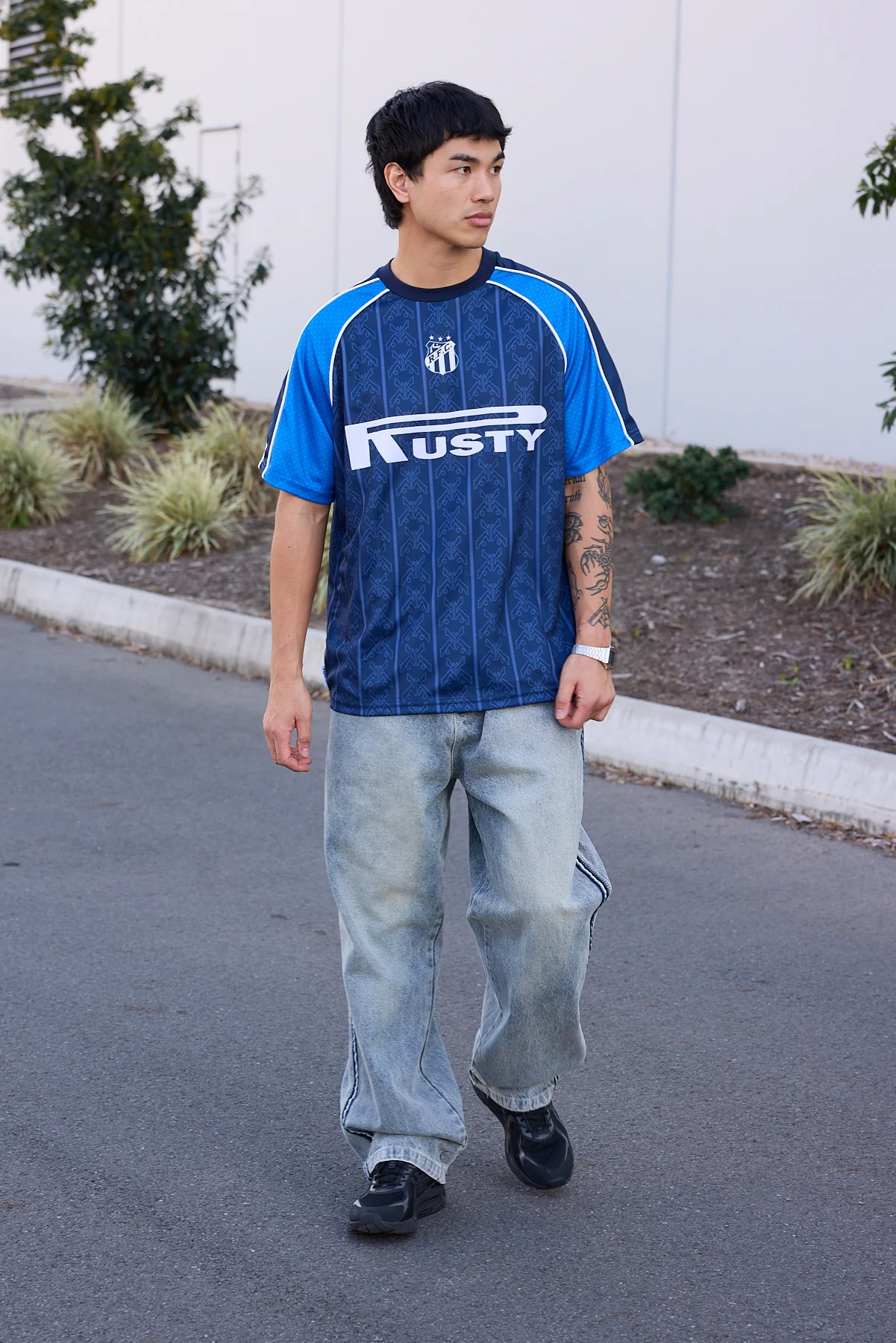 Rusty Frenetic Tee Navy Blue - Image 3