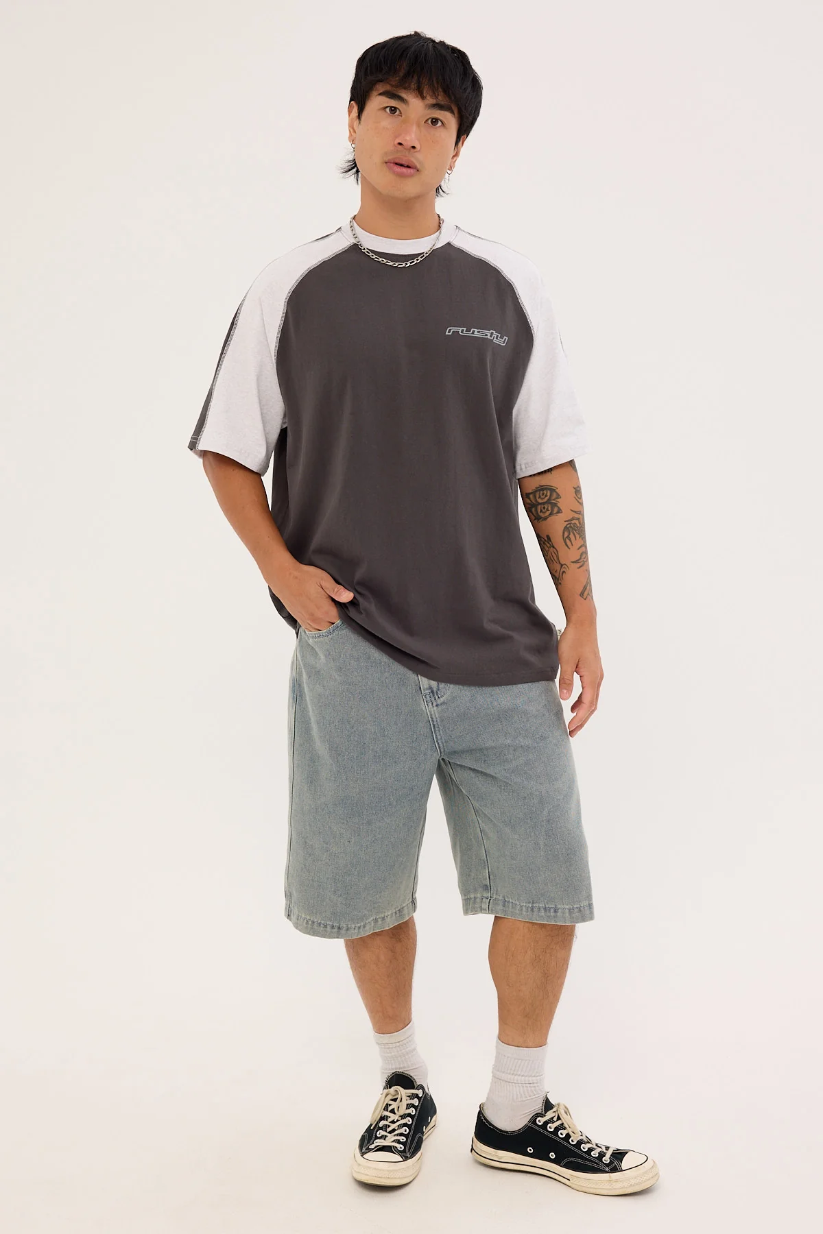 Rusty Frontline Fade 2.0 Tee Carbon - Image 2