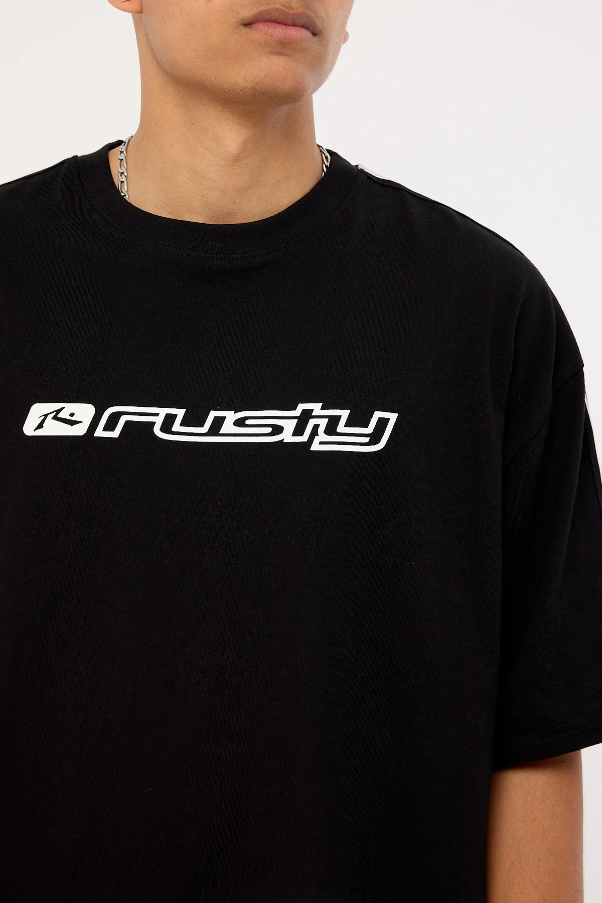 Rusty Gafa Taped Tee Black - Image 3