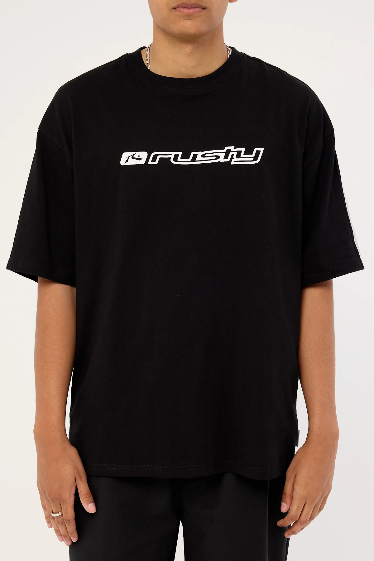 Rusty Gafa Taped Tee Black - Image 6
