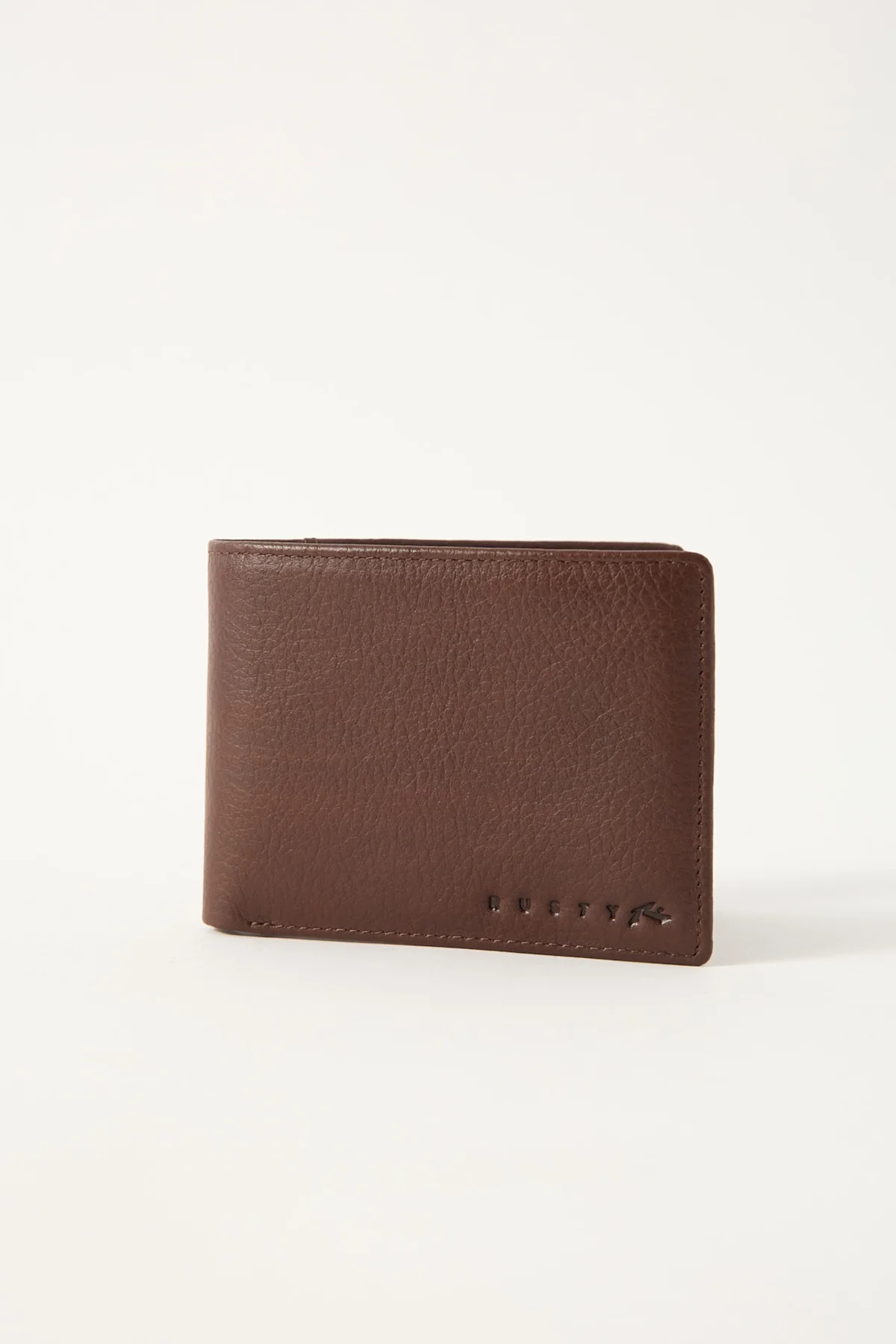 Rusty High River 2 Leather Wallet Dark Tan