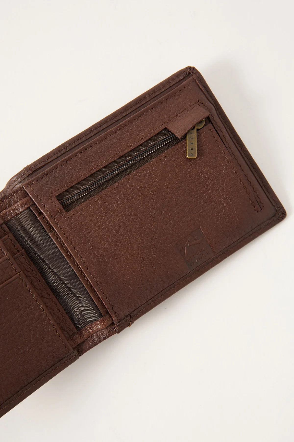 Rusty High River 2 Leather Wallet Dark Tan - Image 3