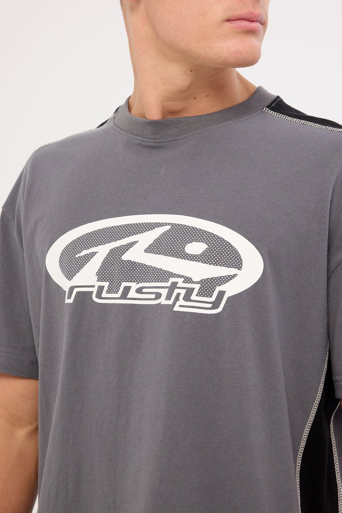 Rusty Hit Up Tee Steel - Image 4