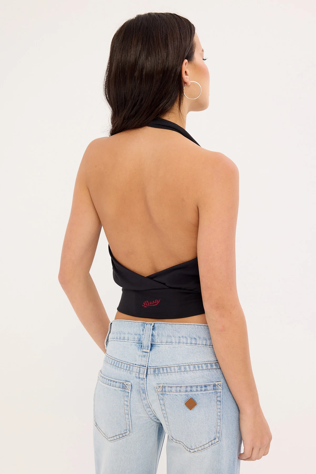 Rusty Honey Halter Top Black - Image 5