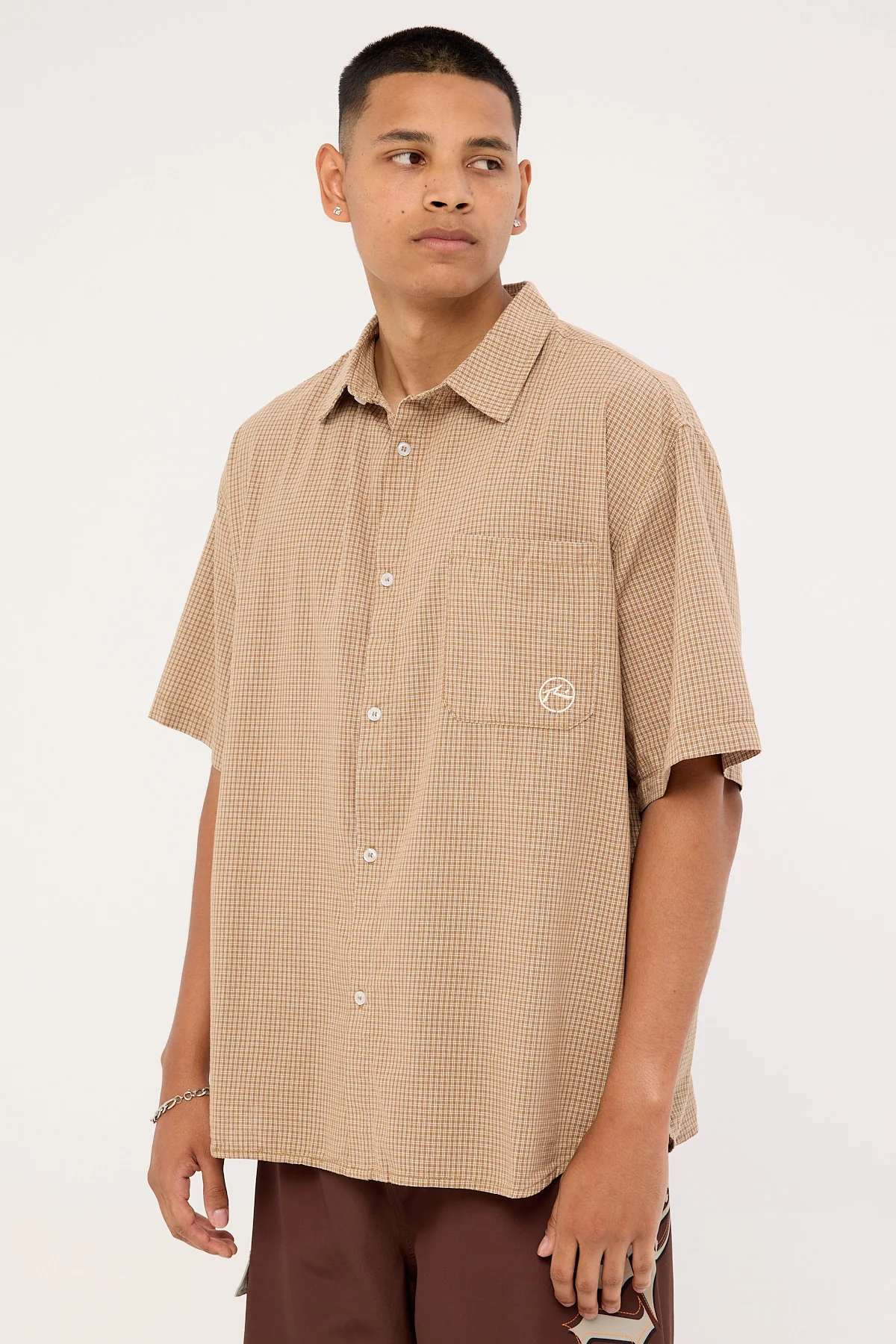 Rusty Hoodus Check Shirt Tobacco - Image 6