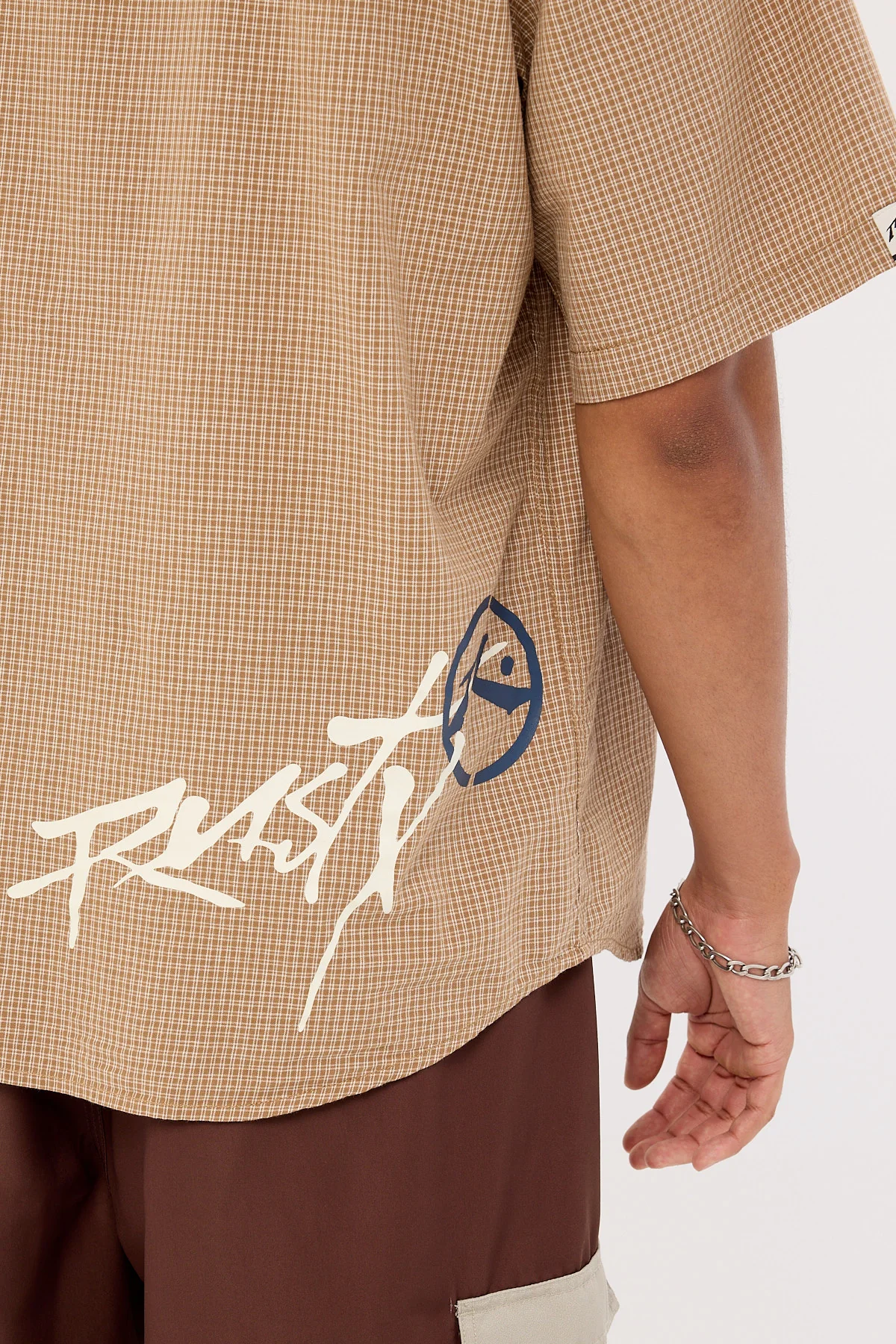 Rusty Hoodus Check Shirt Tobacco - Image 7