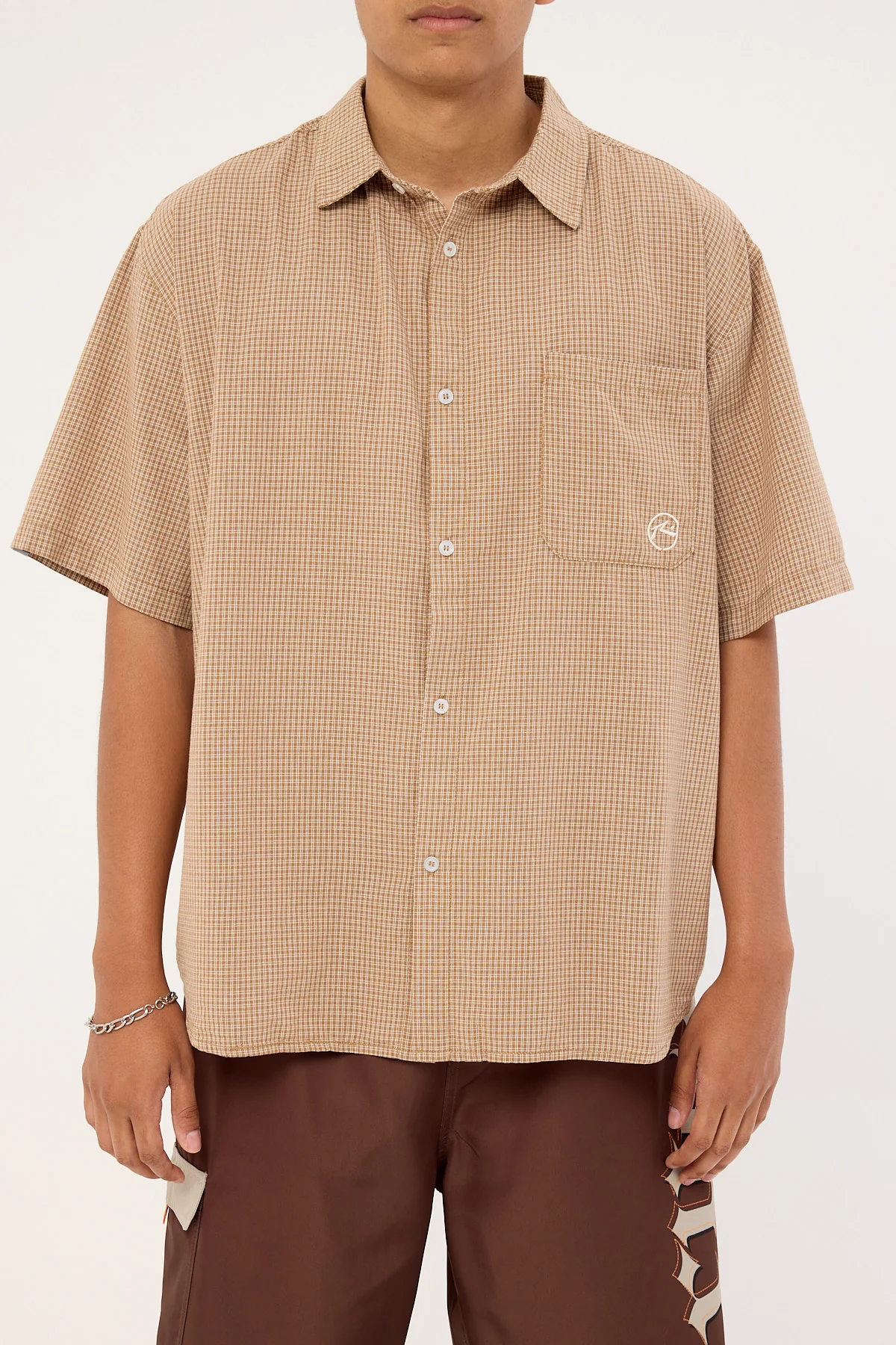 Rusty Hoodus Check Shirt Tobacco - Image 8