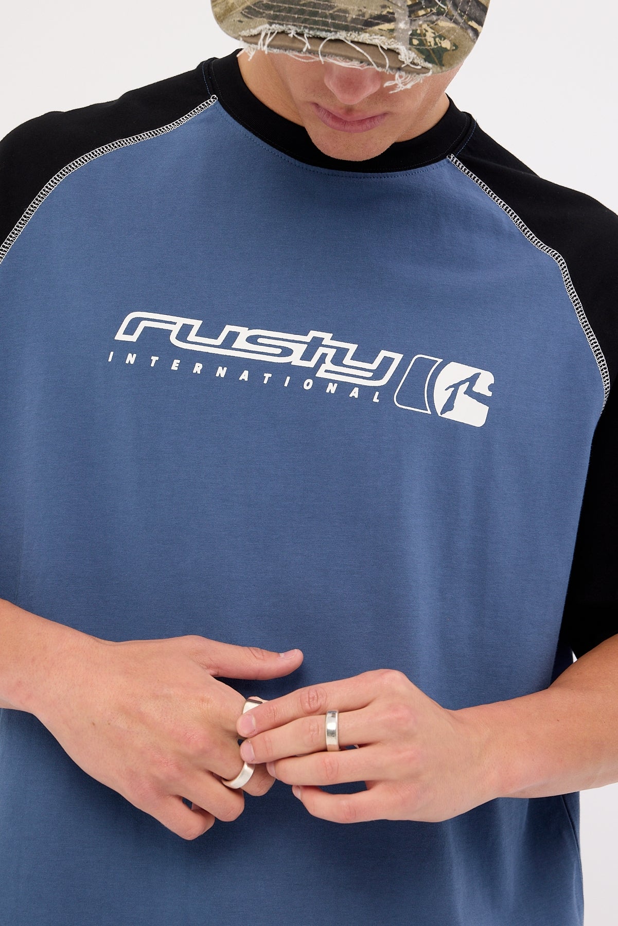 Rusty Incognito Tee China Blue - Image 3