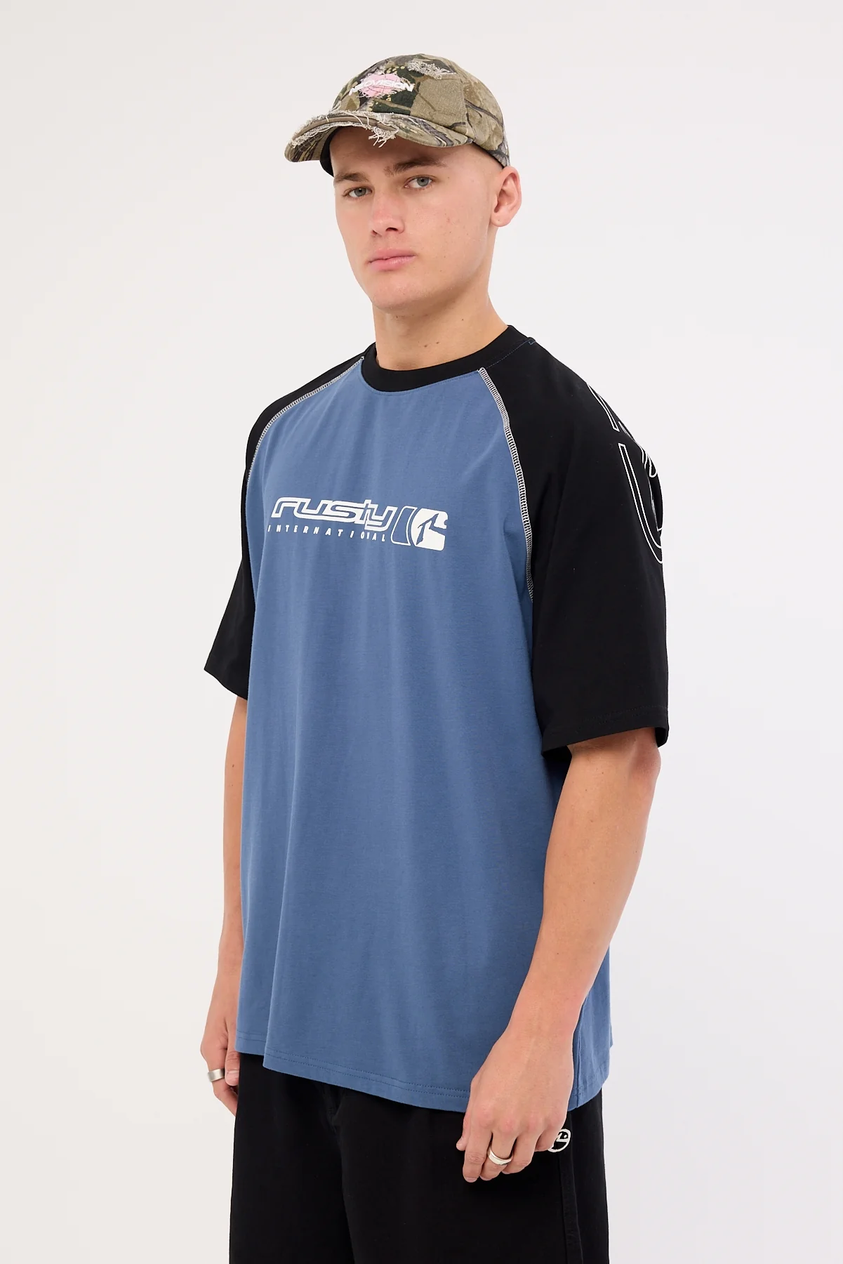 Rusty Incognito Tee China Blue - Image 4
