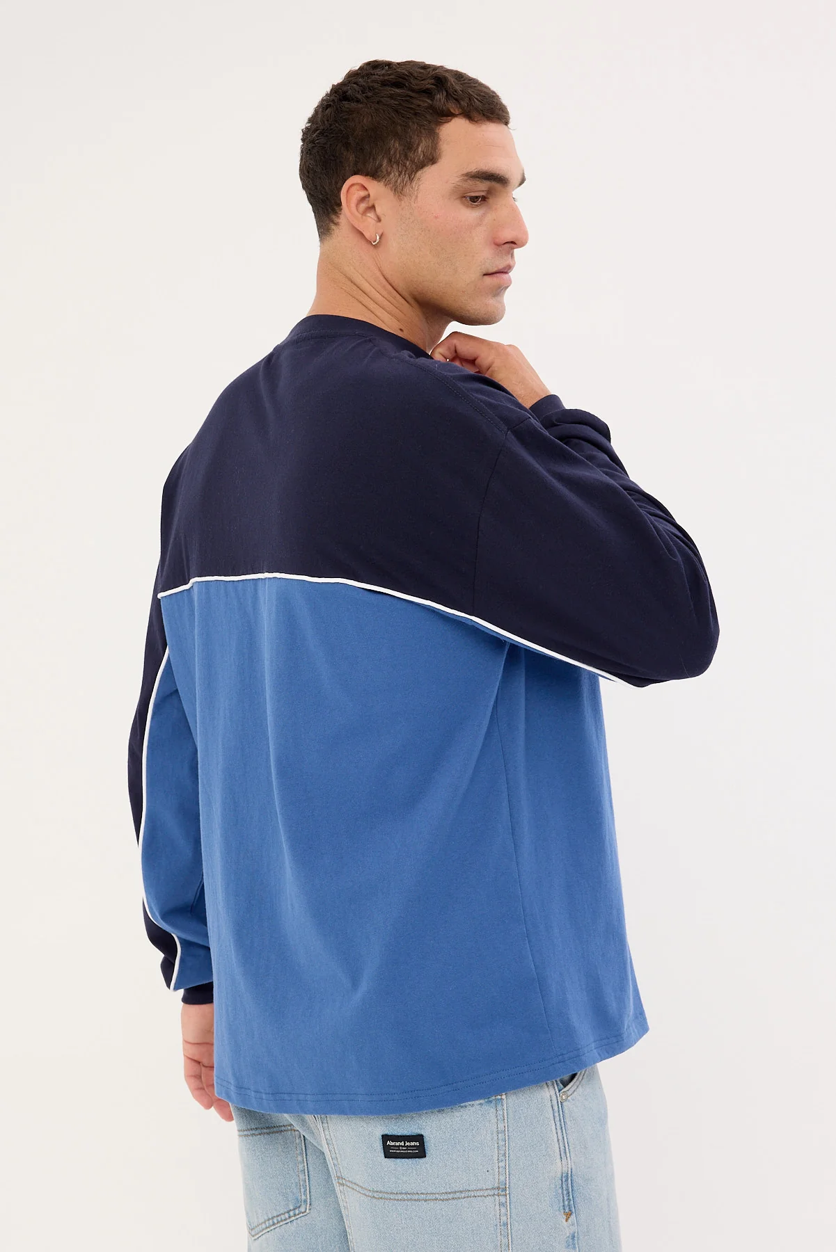 Rusty Infinity Oversized Long Sleeve Tee Atlantic Blue - Image 5