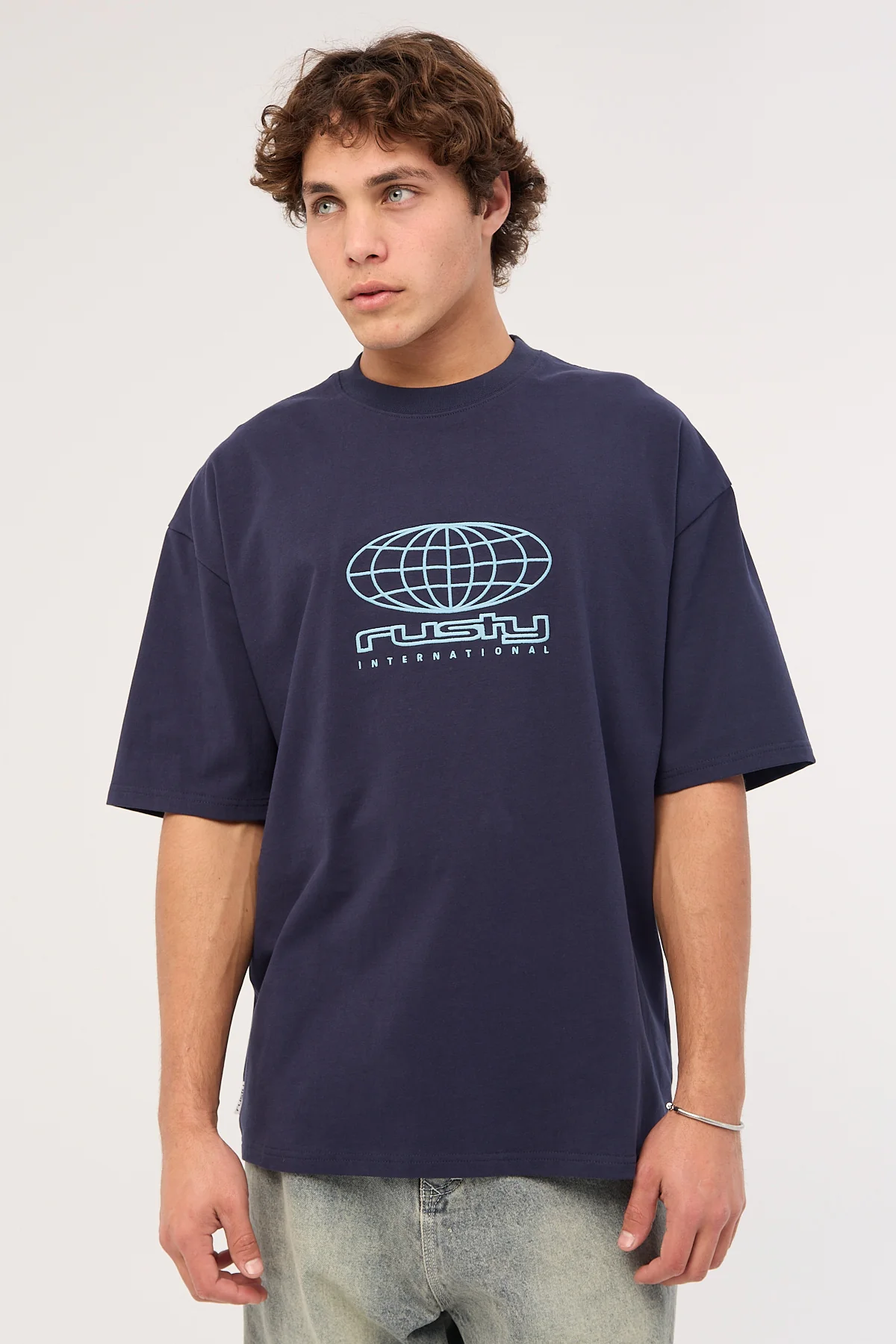 Rusty Internazionale Heavy Tee Navy Blue