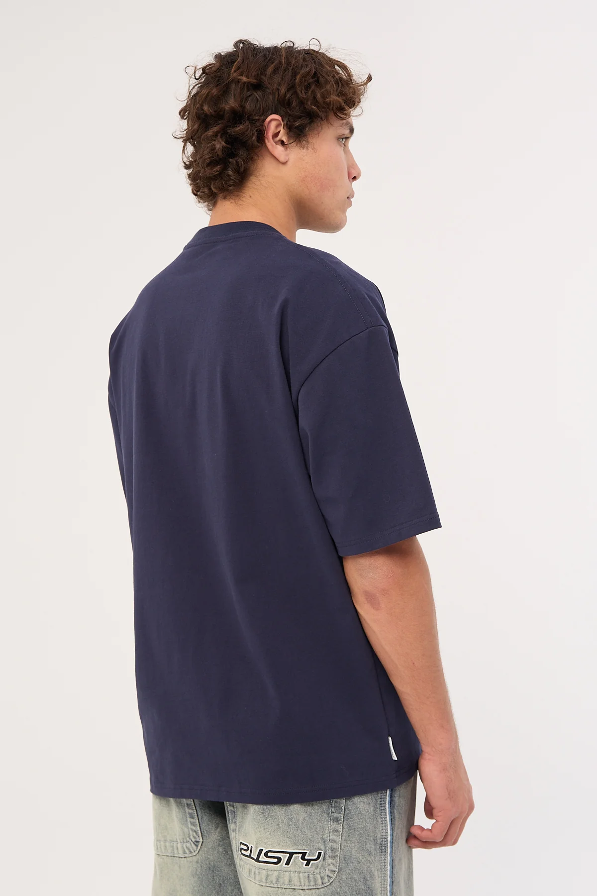Rusty Internazionale Heavy Tee Navy Blue - Image 4