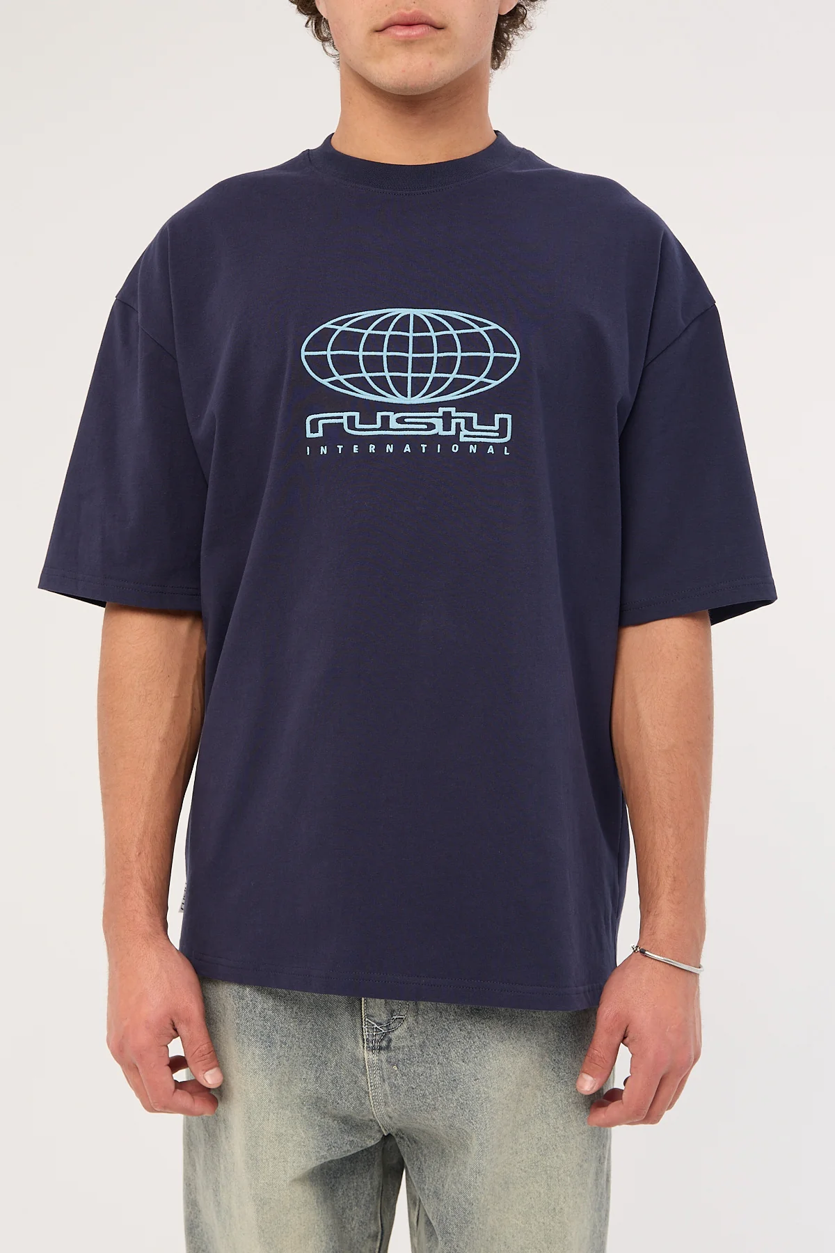 Rusty Internazionale Heavy Tee Navy Blue - Image 5