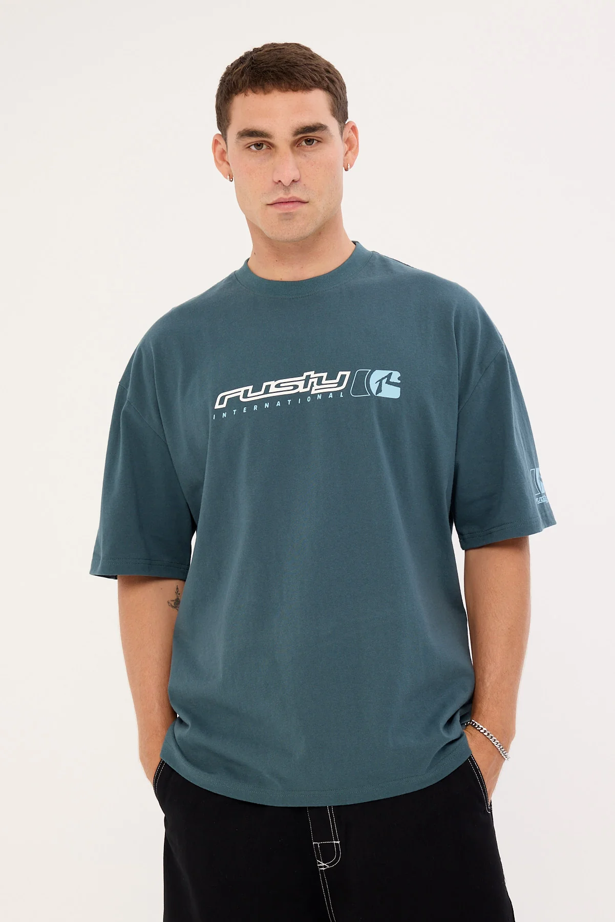 Rusty Jetsetter Tee Deep Teal