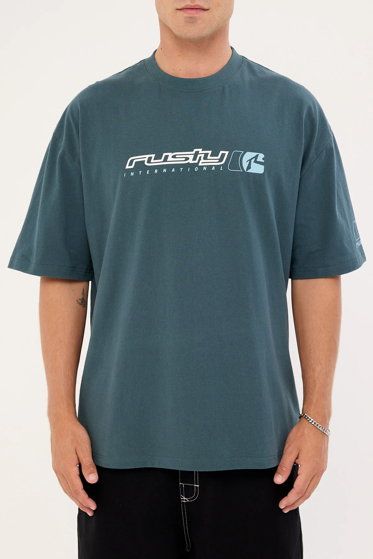Rusty Jetsetter Tee Deep Teal - Image 6