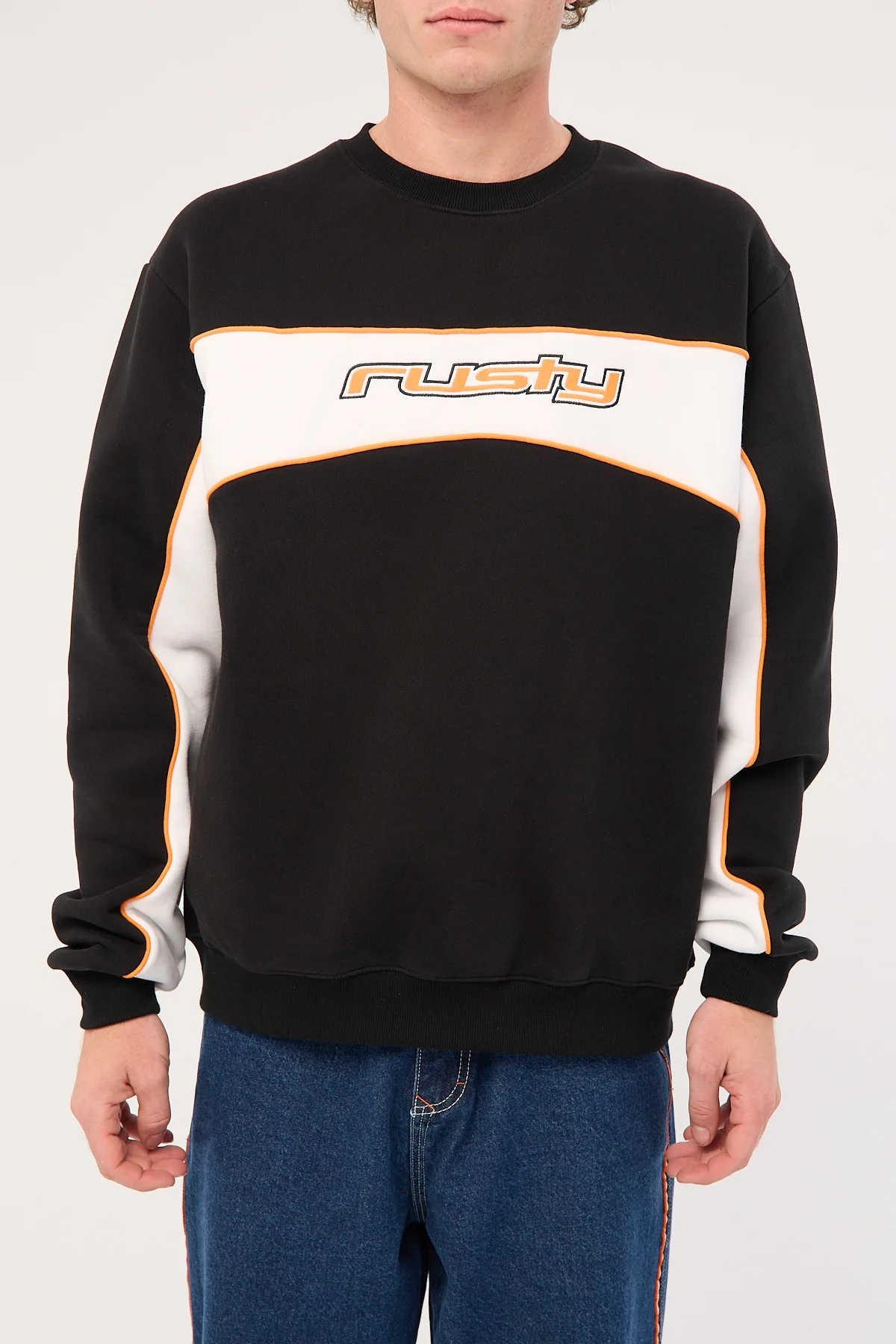 Rusty Kinetic Crew Neck Fleece Black - Image 5