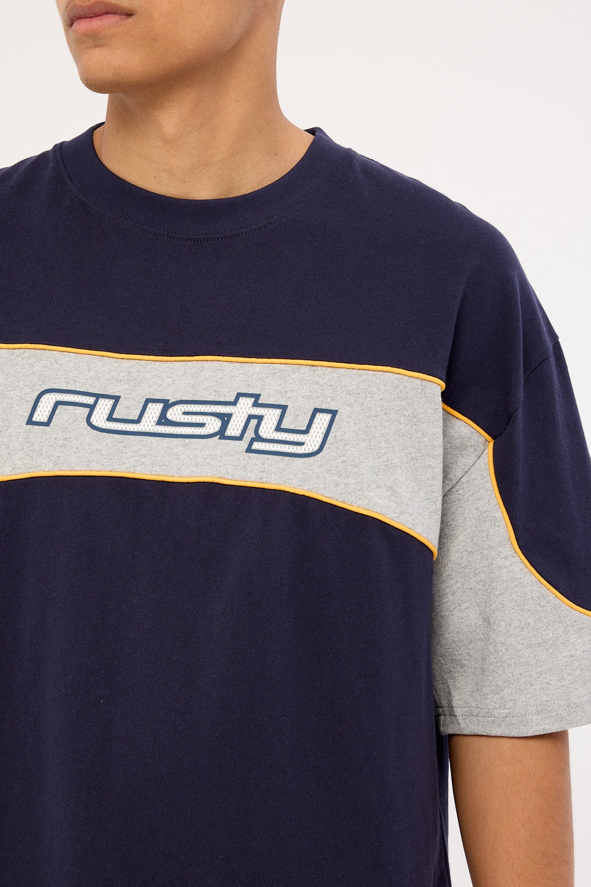 Rusty Kinetic Heavy Tee Navy Blue - Image 4