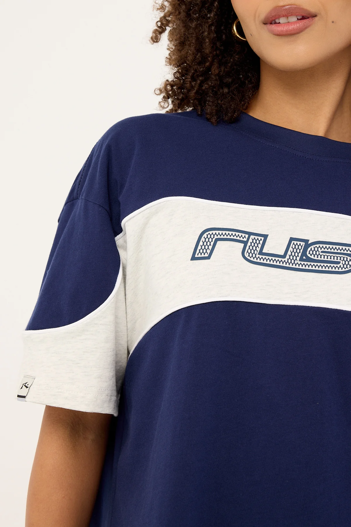 Rusty Kinetic Oversize Tee Navy Blue - Image 4