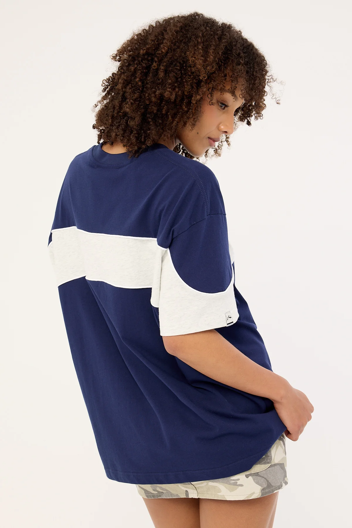 Rusty Kinetic Oversize Tee Navy Blue - Image 5