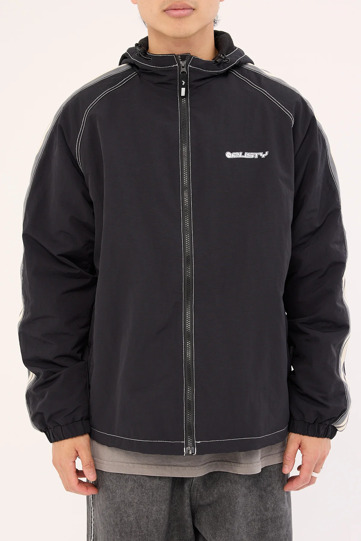 Rusty Lock Out Hooded Jacket Black - Image 8