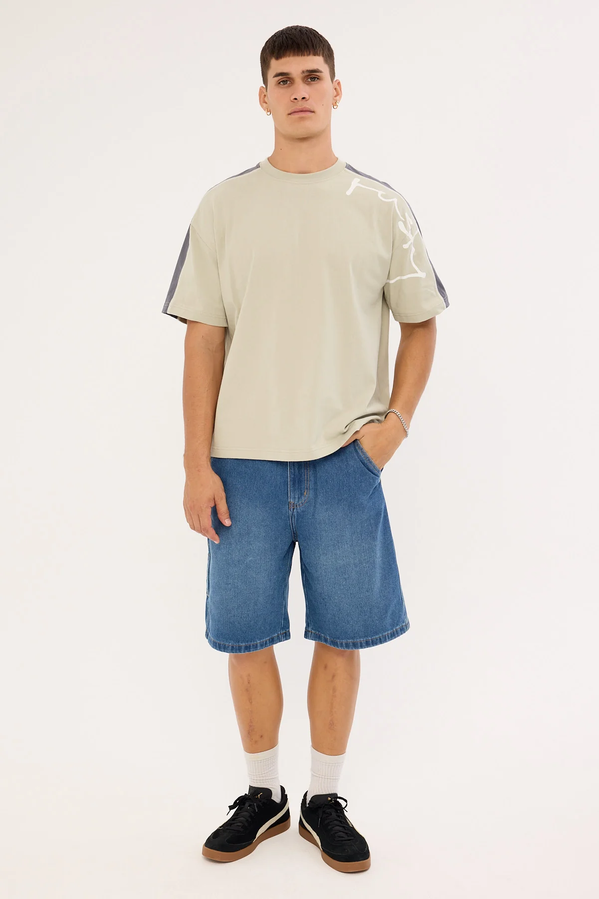 Rusty Lost It Cropped Tee Stone - Image 2