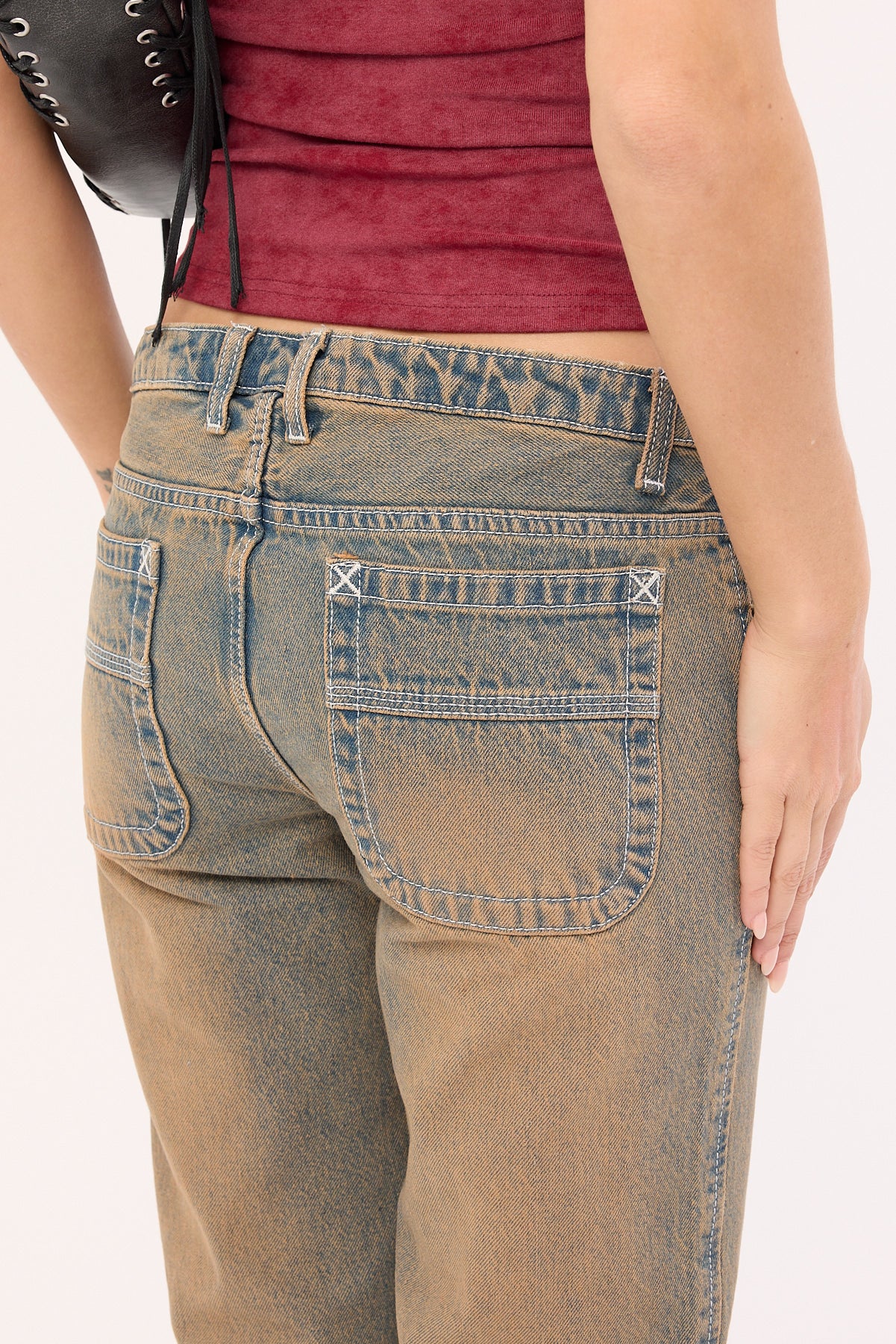 Rusty Lucky Number Low Rise Flare Jeans Rusty Overdye - Image 7
