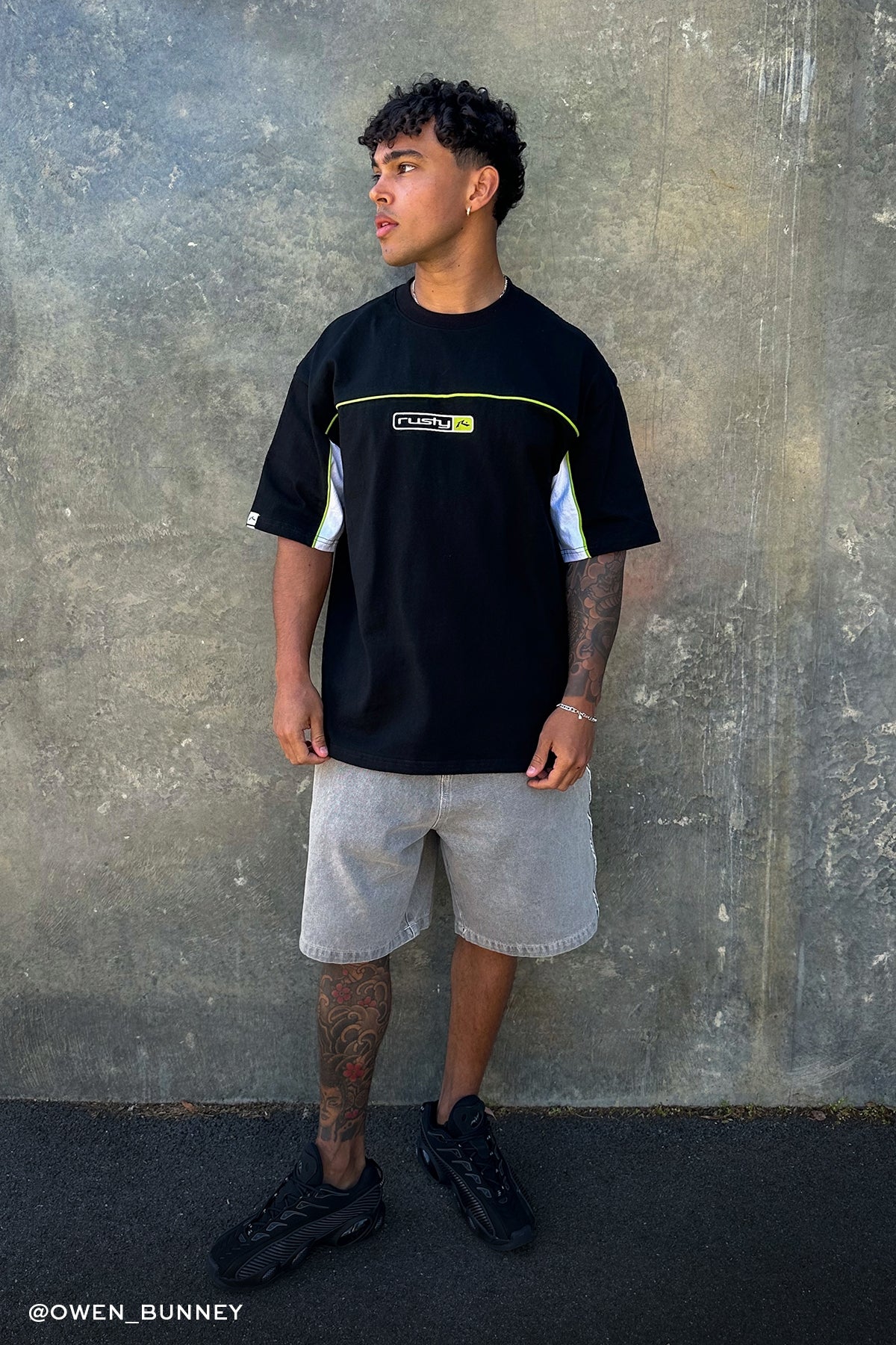 Rusty Metropolis Heavy Tee Black