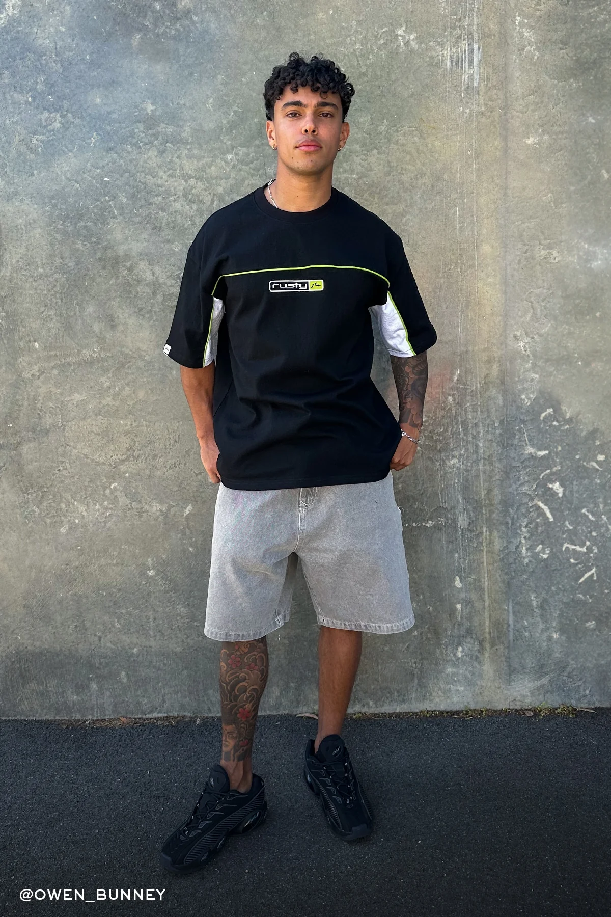 Rusty Metropolis Heavy Tee Black - Image 3