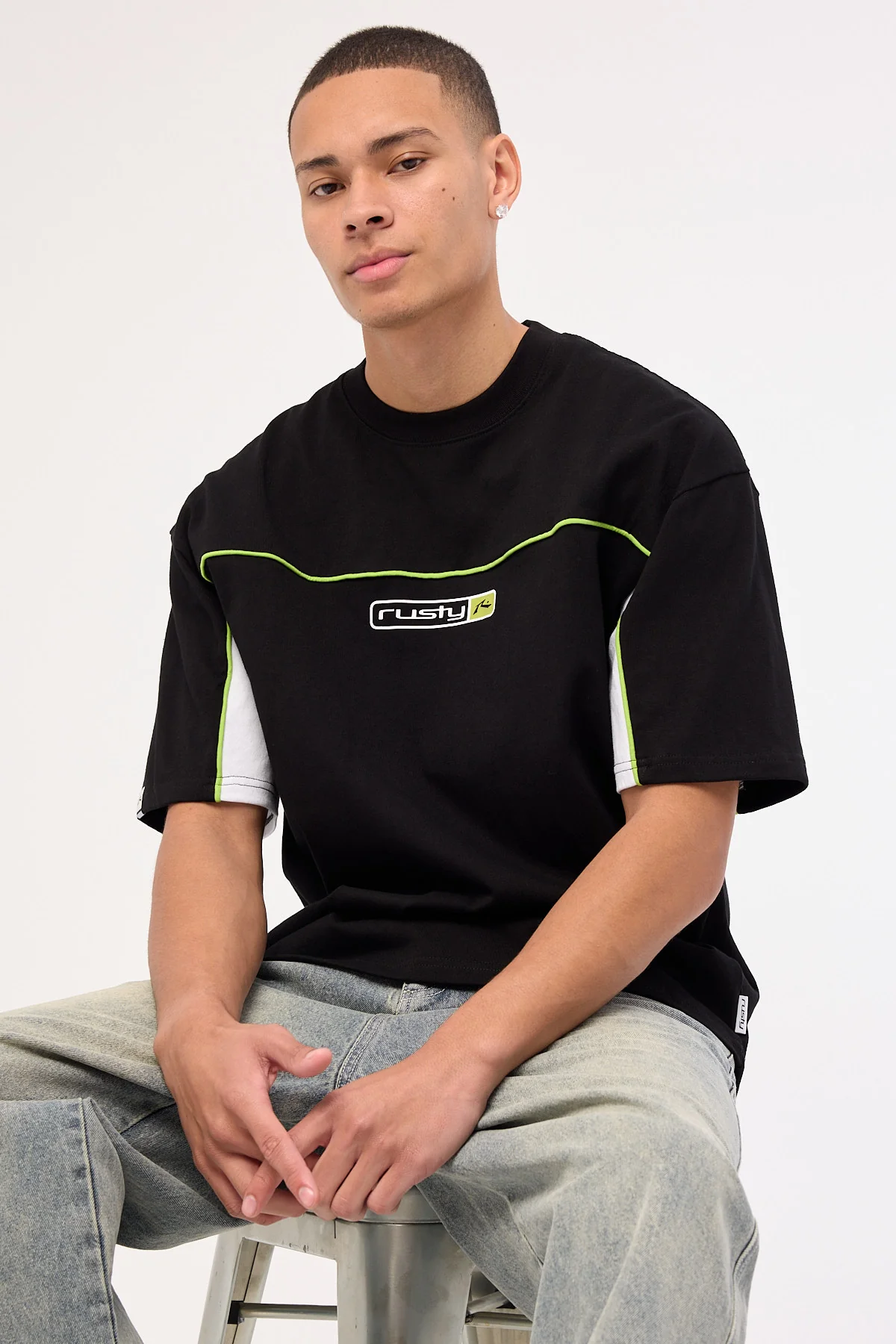 Rusty Metropolis Heavy Tee Black - Image 4