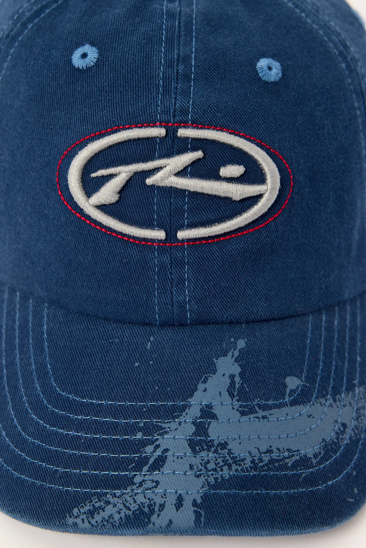 Rusty Morning Glory 6 Panel Cap Navy - Image 2
