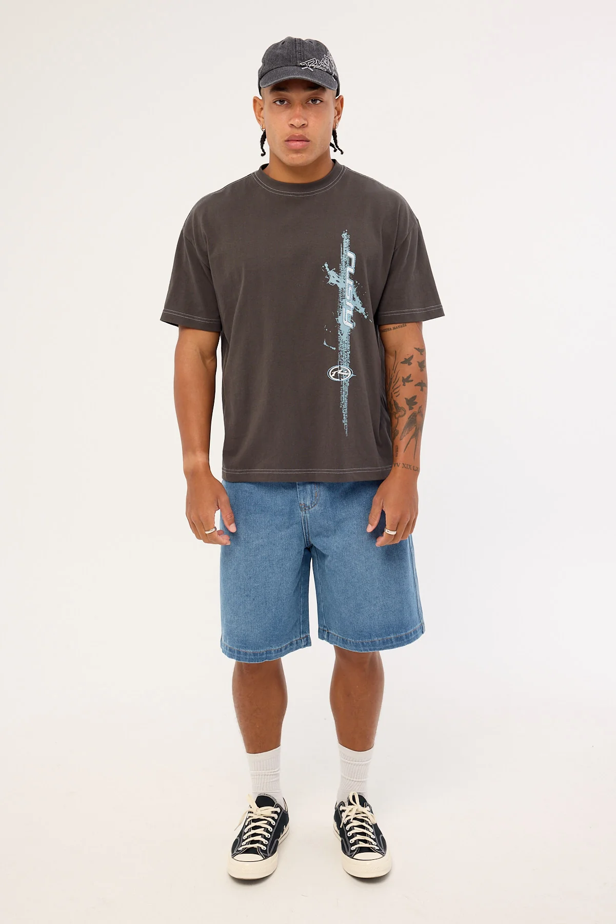 Rusty Morning Glory Tee Coal - Image 2