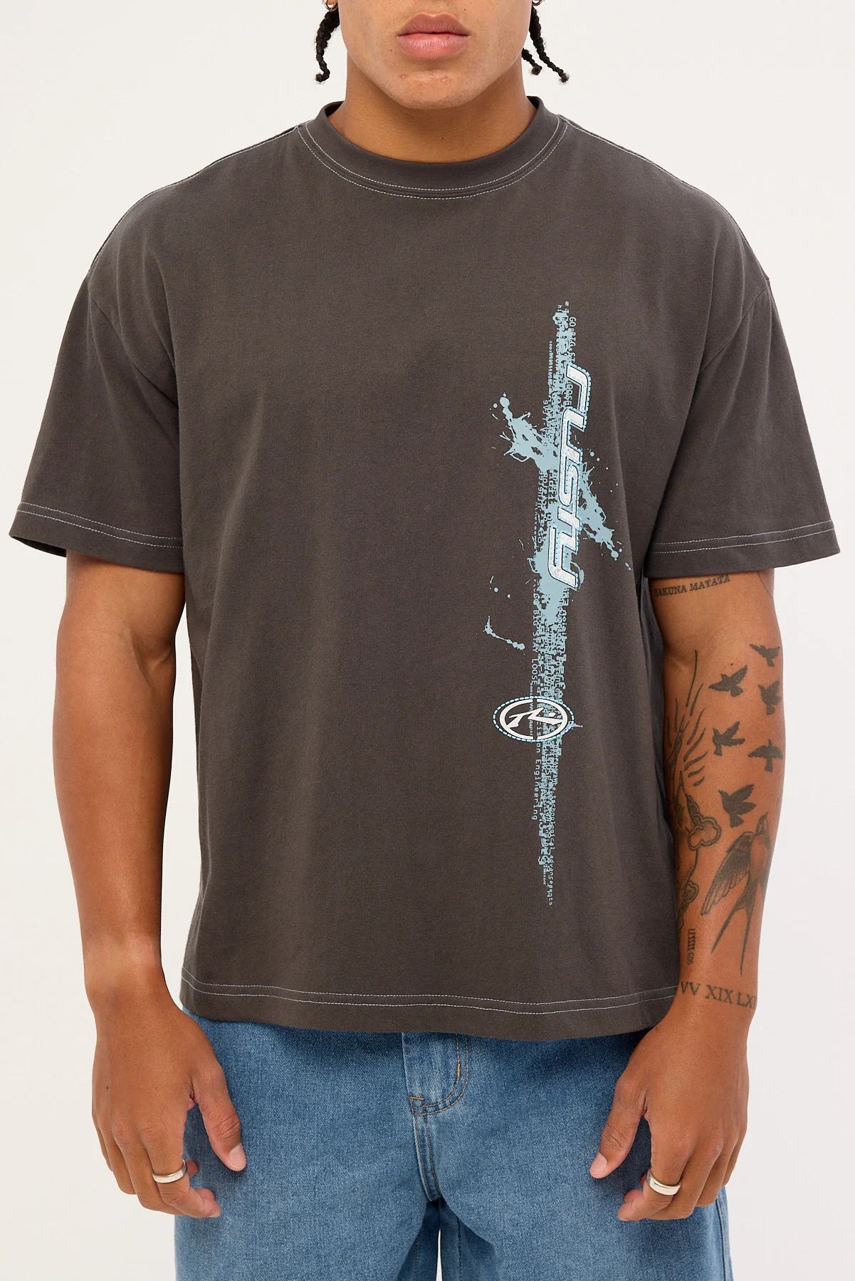 Rusty Morning Glory Tee Coal - Image 6
