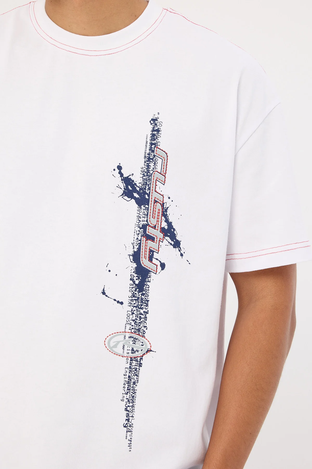 Rusty Morning Glory Tee White - Image 3