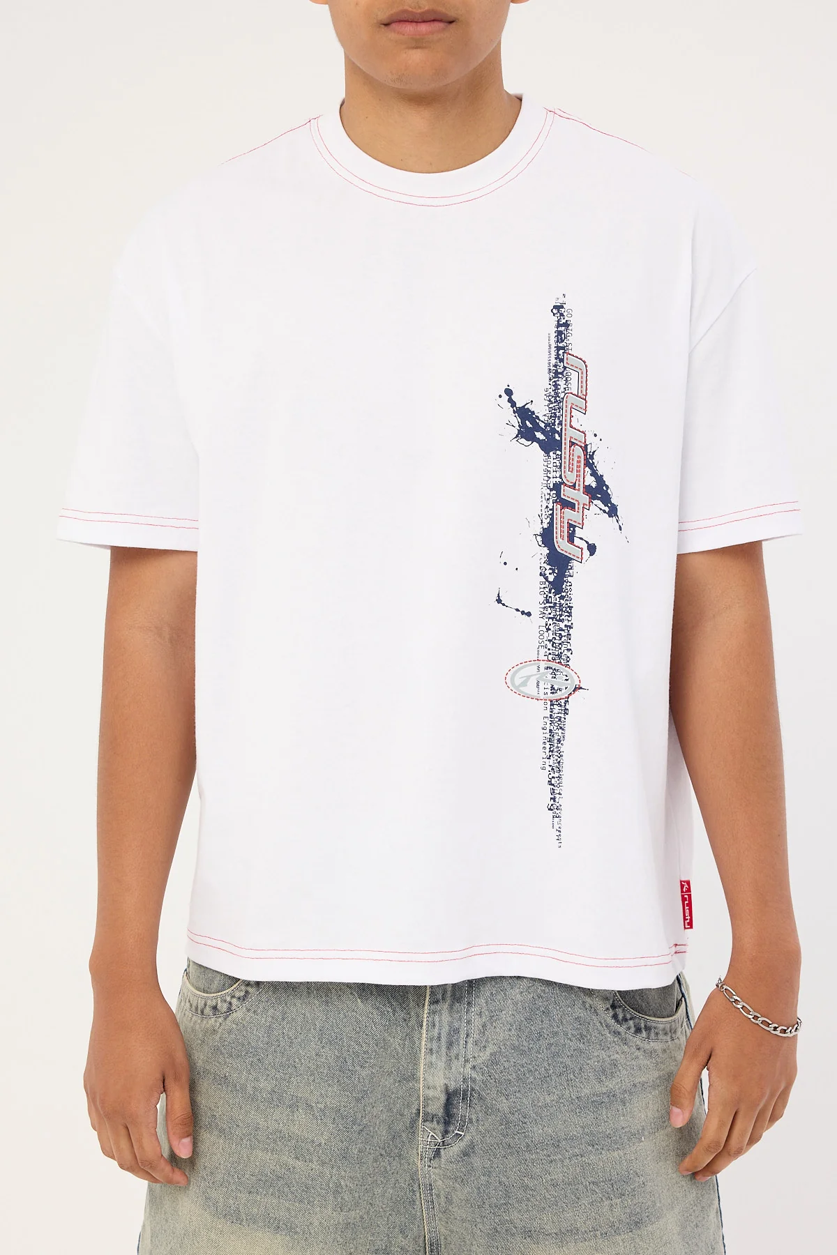Rusty Morning Glory Tee White - Image 5