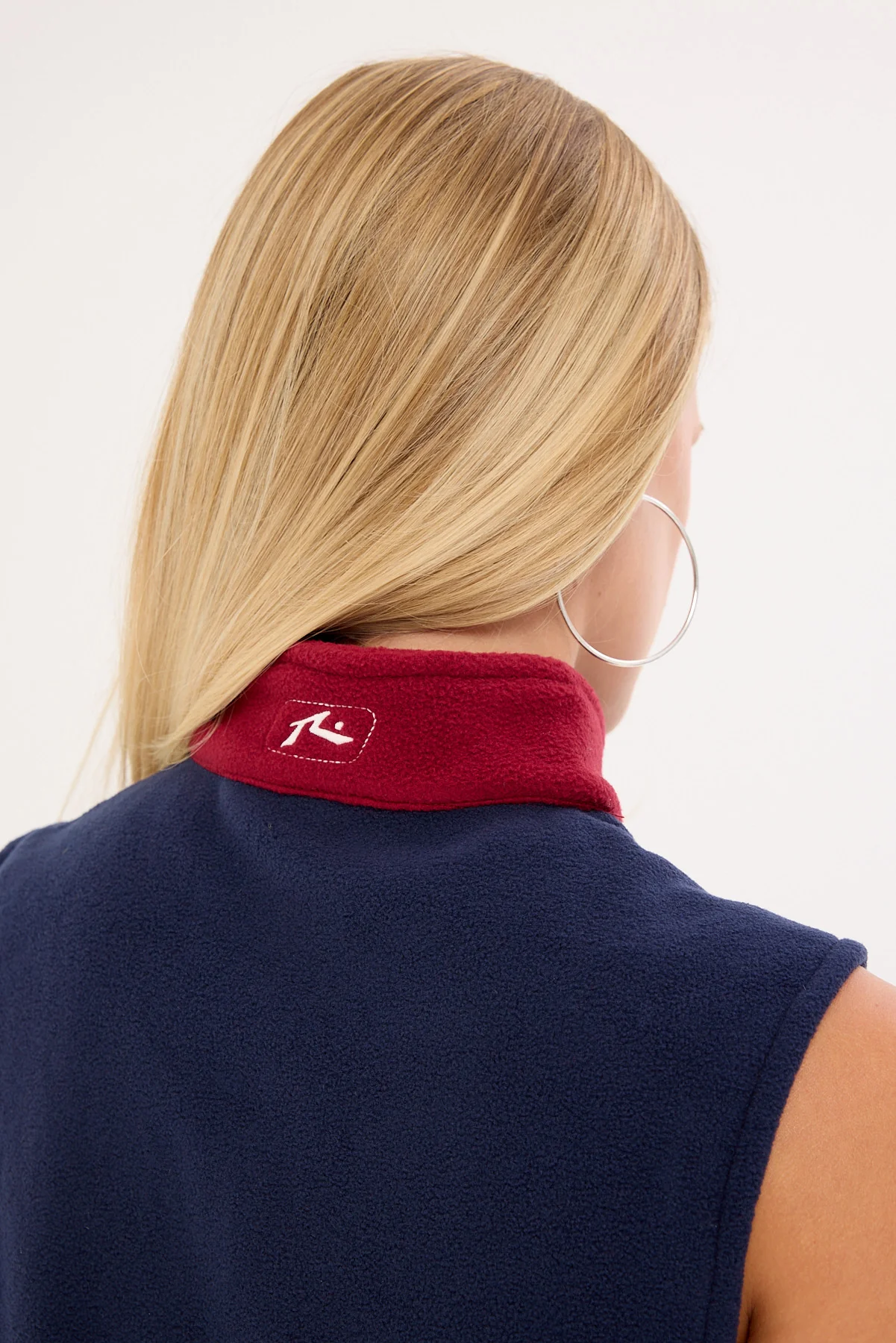 Rusty Mr Cool Polar Fleece Vest Red - Image 6