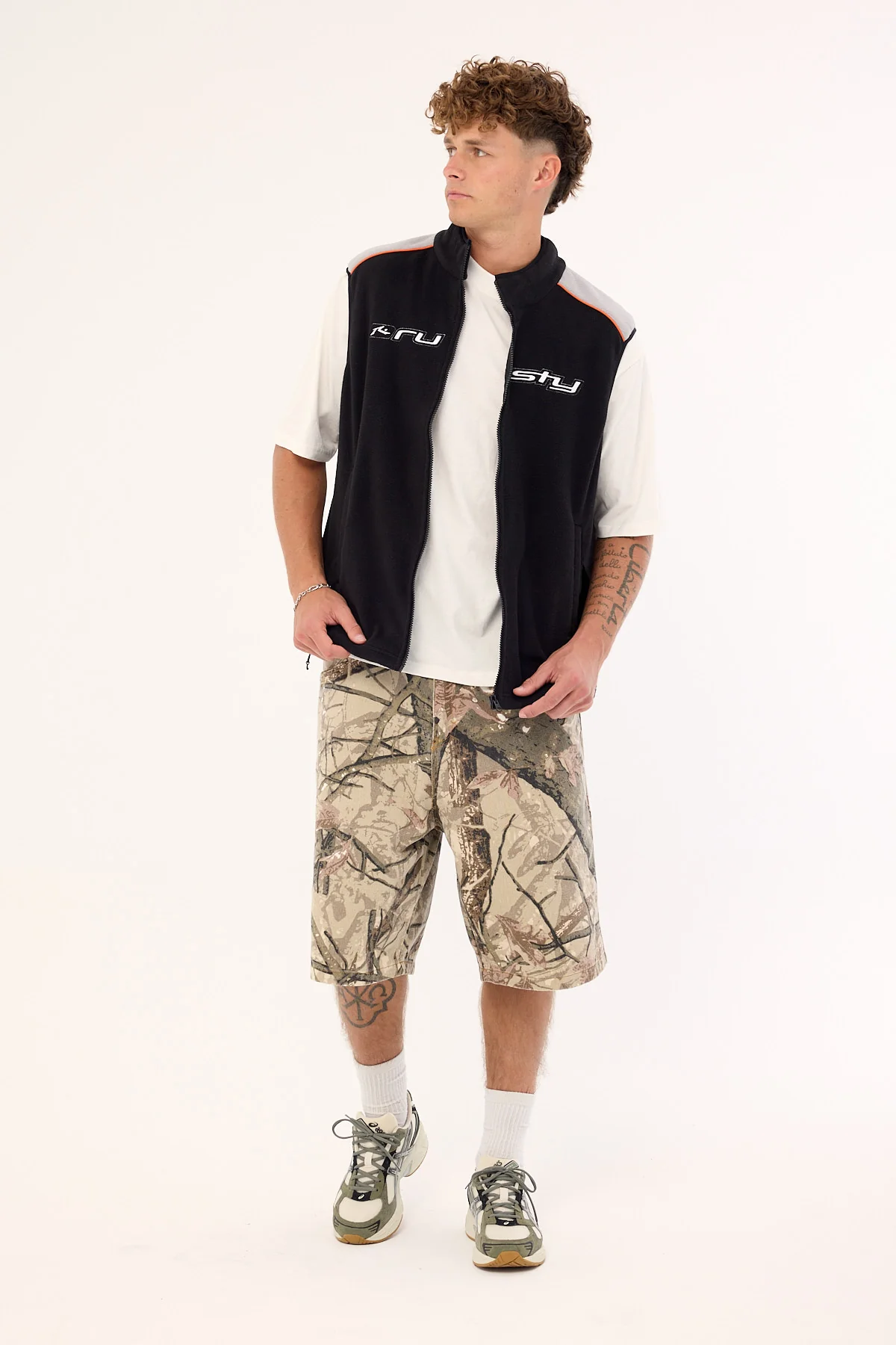 Rusty Mr. Fresh Polar Fleece Vest Black - Image 2