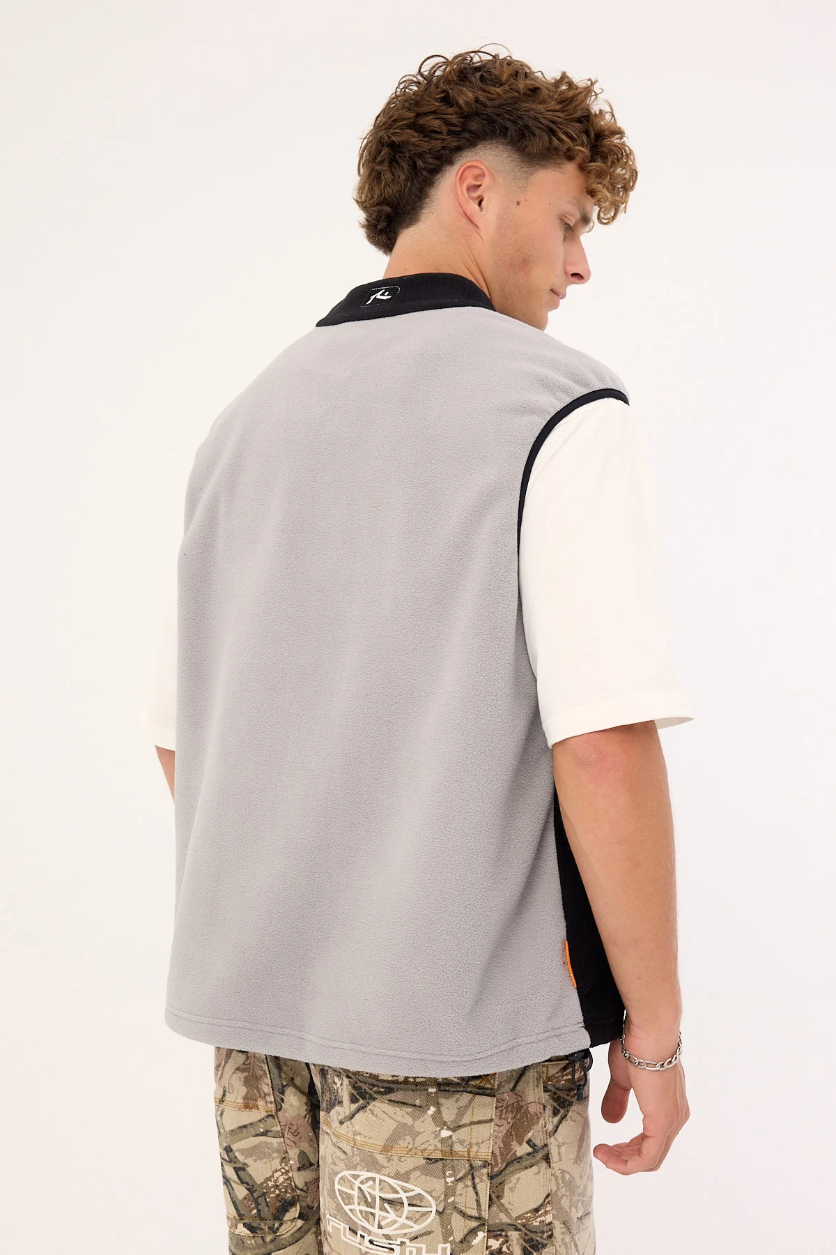 Rusty Mr. Fresh Polar Fleece Vest Black - Image 8