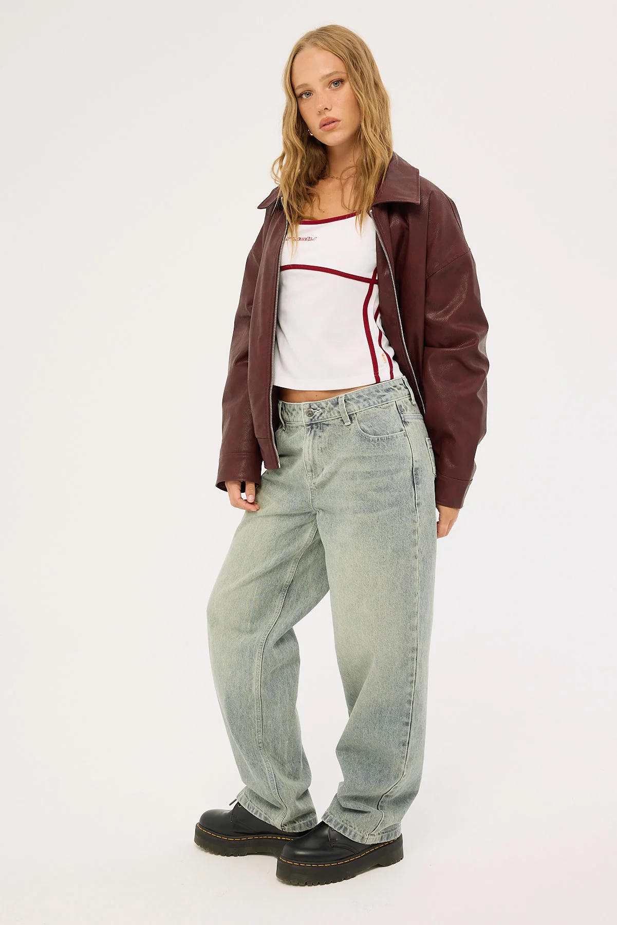 Rusty Norty Bethany Baggy Low Rise Jean Dirty Dawg - Image 5