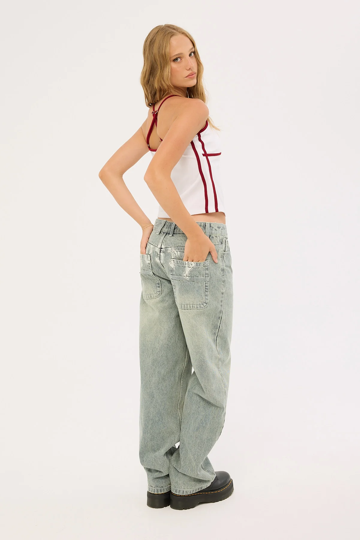 Rusty Norty Bethany Baggy Low Rise Jean Dirty Dawg - Image 7